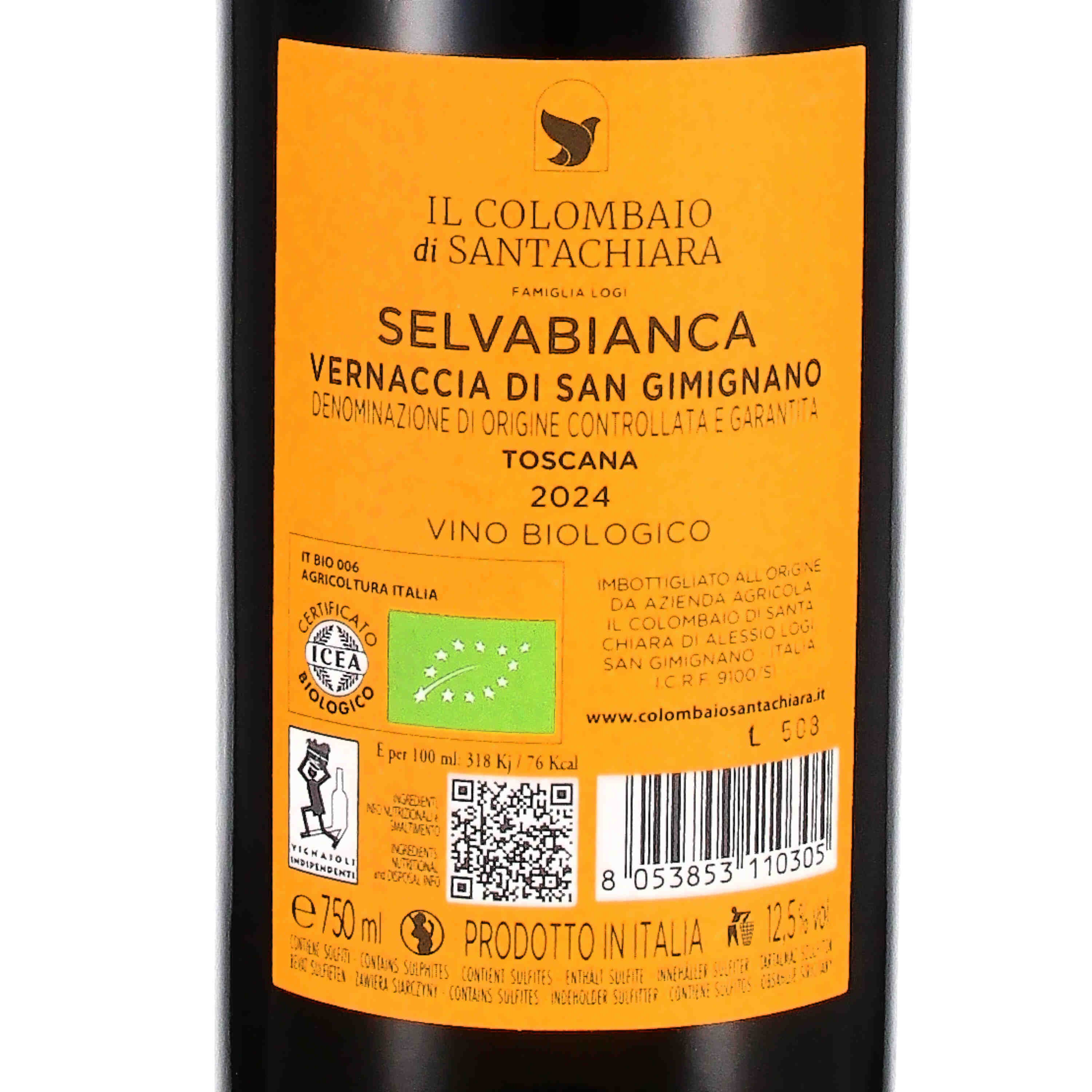 Vernaccia di San Gimignano DOCG "Selvabianca" 2024 (bio)