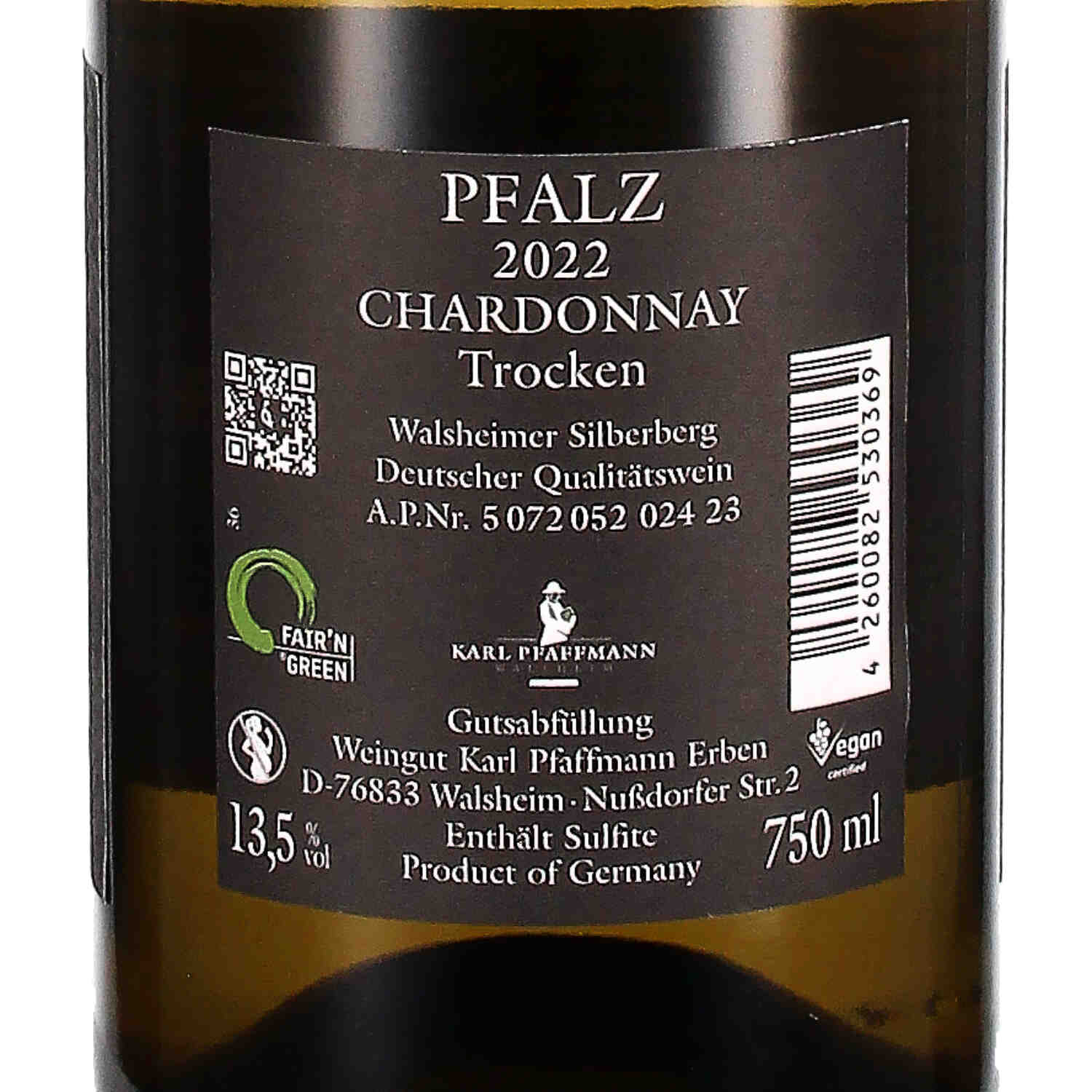 Chardonnay Selection trocken Walsheimer Silberberg 2022, QW