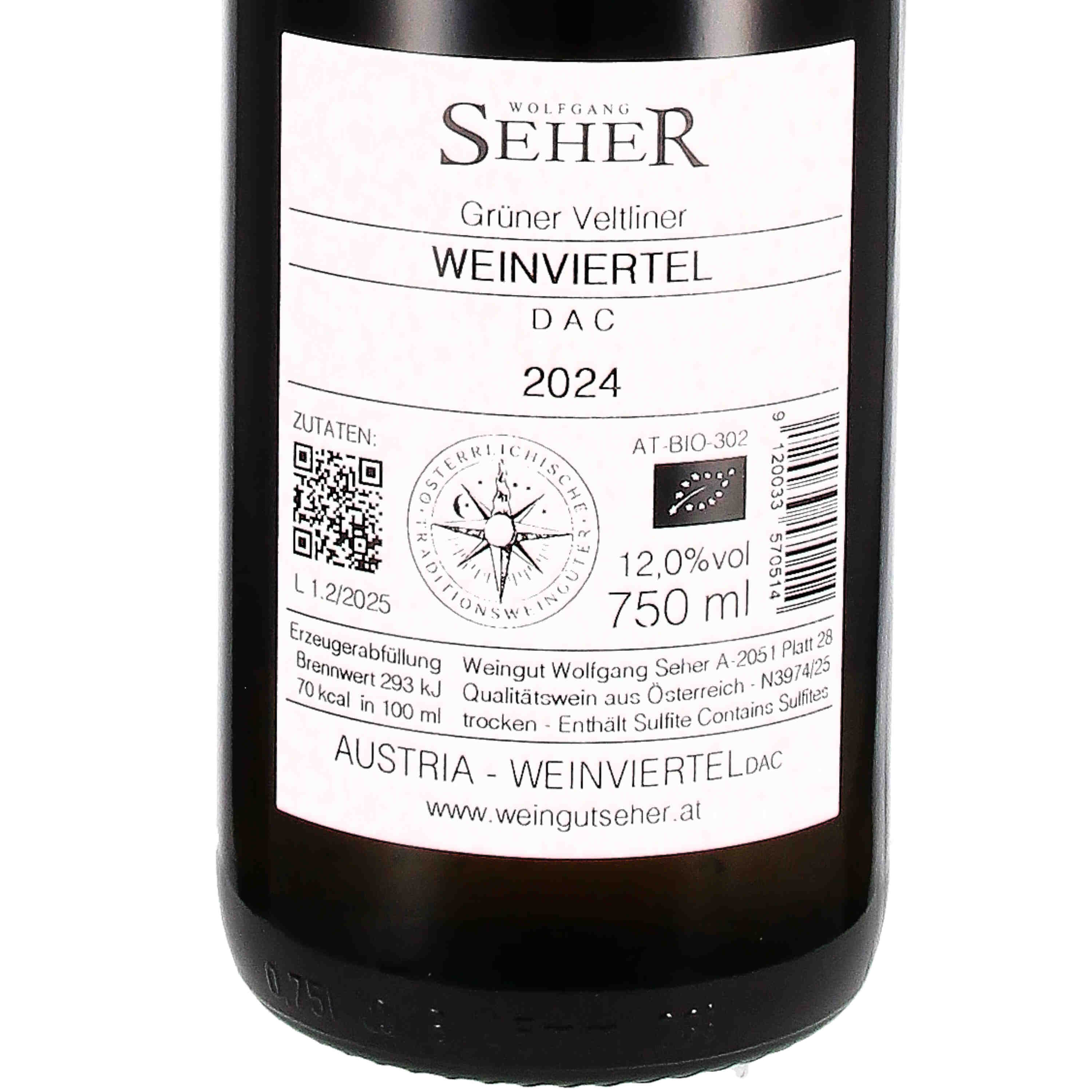 Grüner Veltliner Weinviertel DAC 2024 (bio)