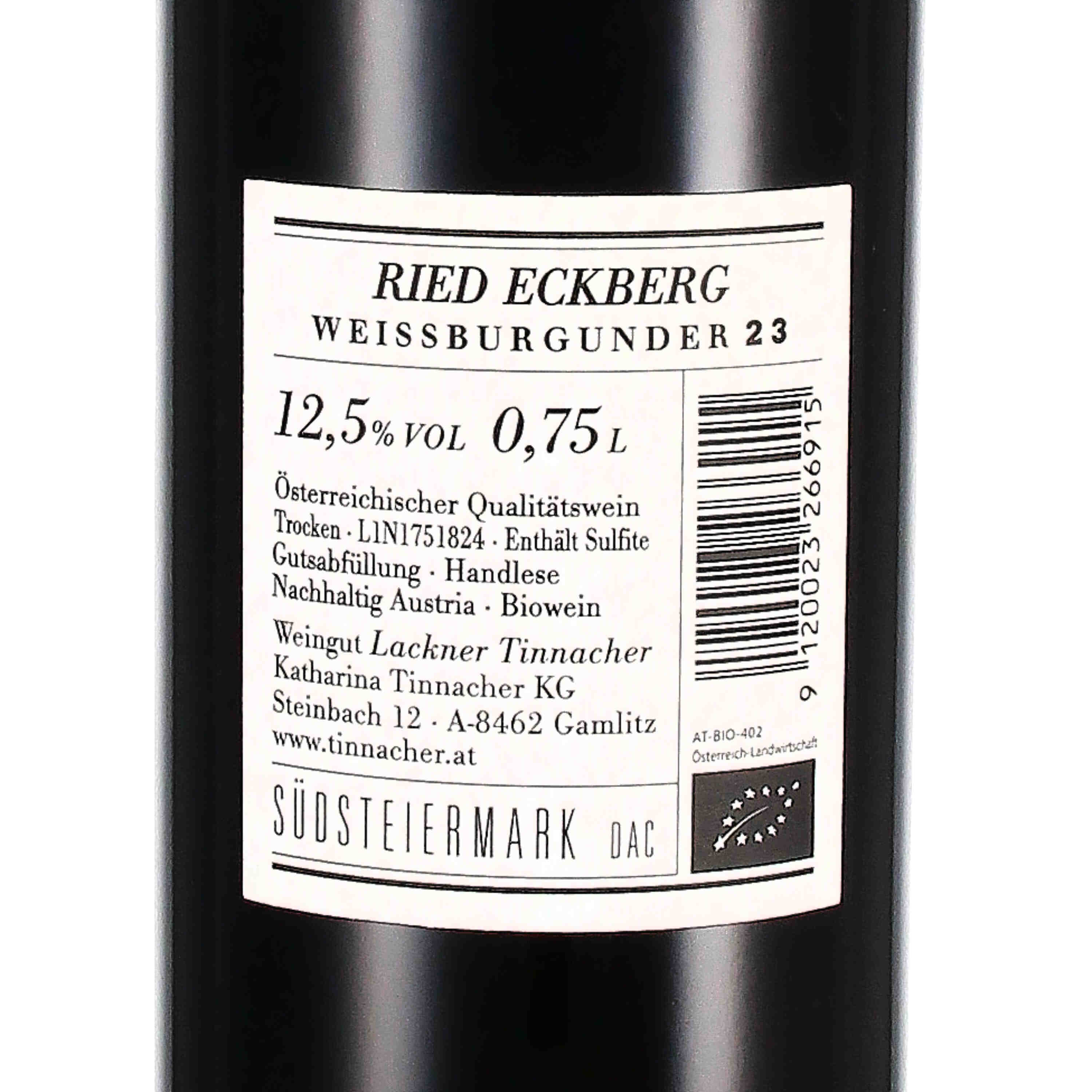 Weißburgunder Eckberg 2023 (bio)