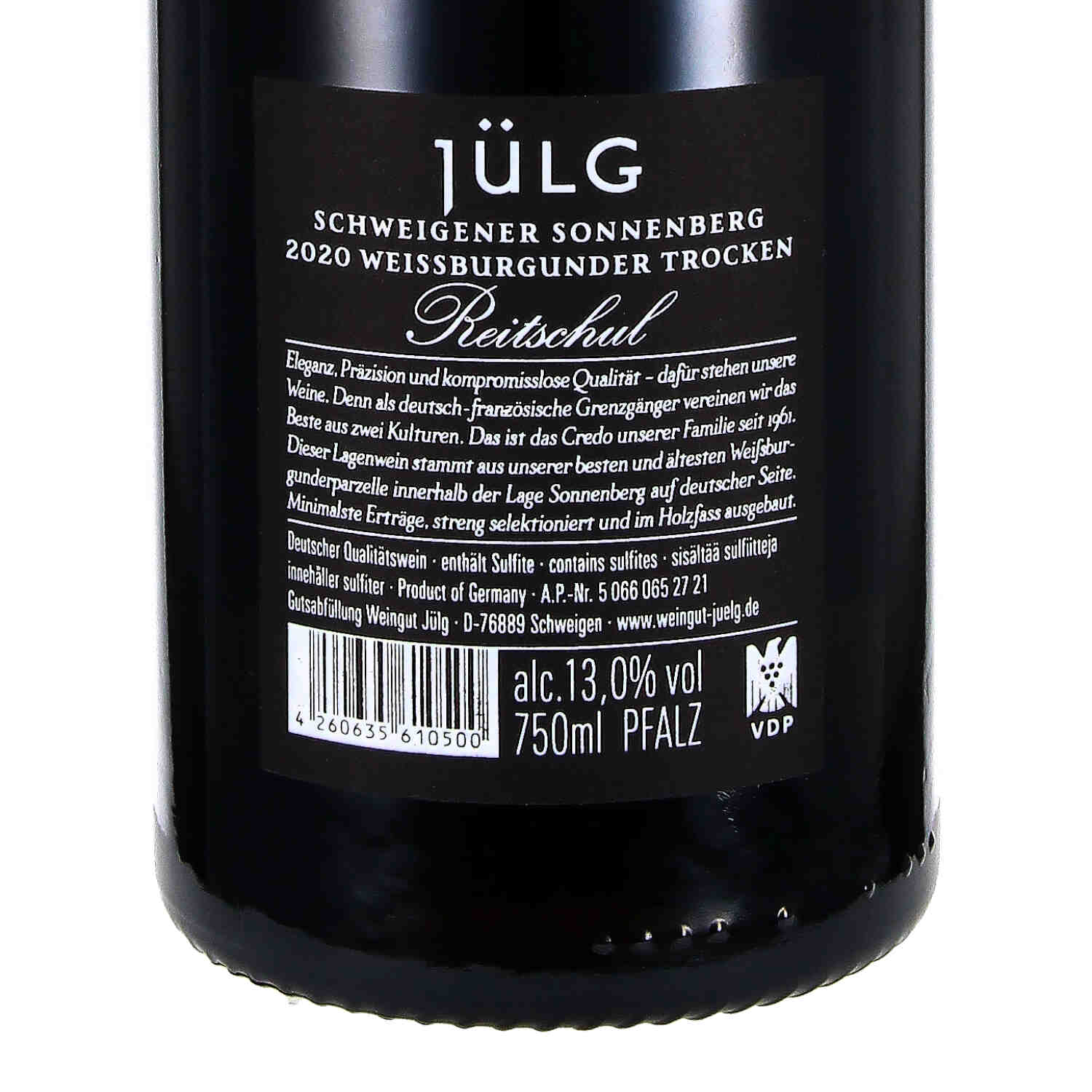 Weissburgunder Reitschul im Sonnenberg 2020, Qw