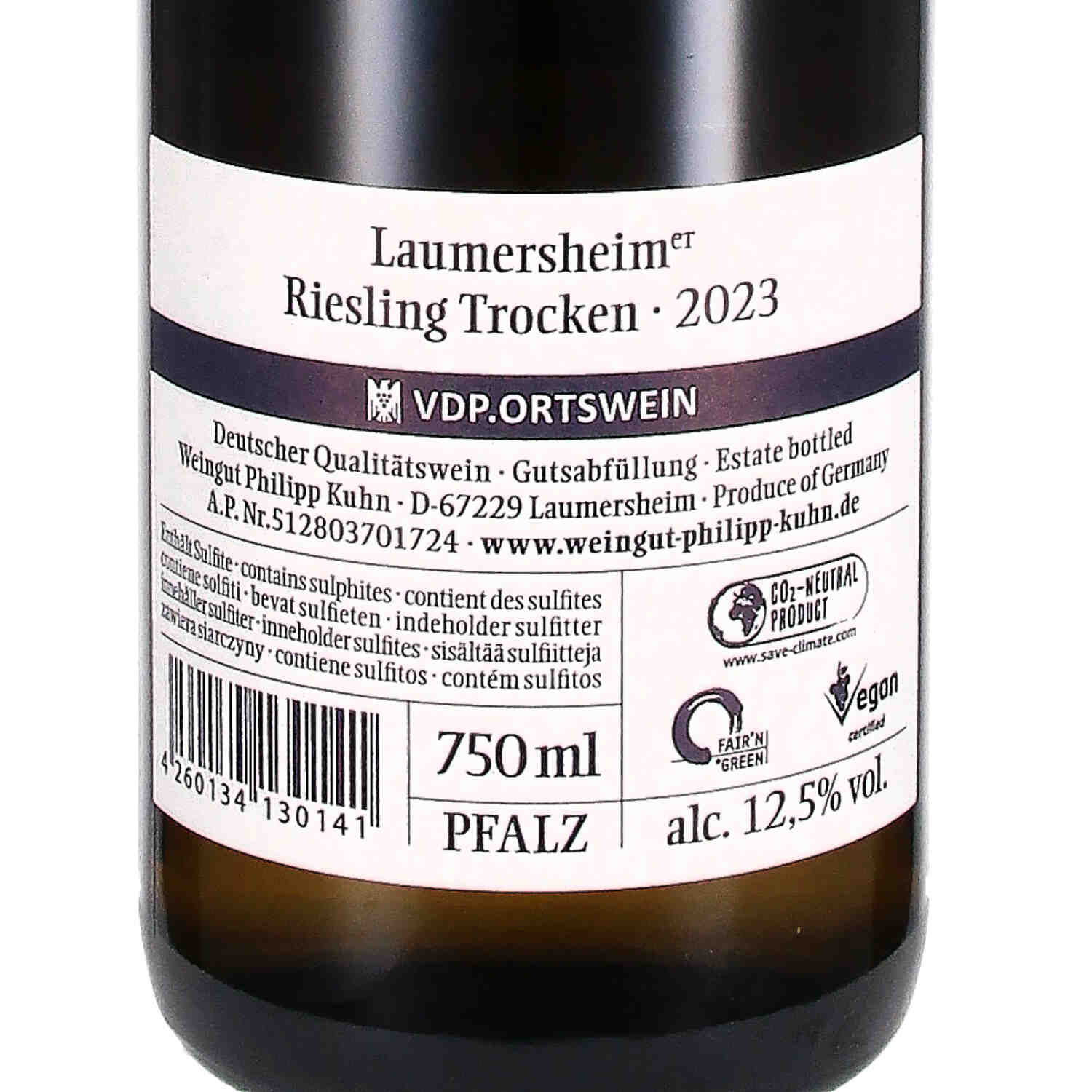 Riesling Laumersheim "vom Kalksteinfels" VDP.Ortswein 2023