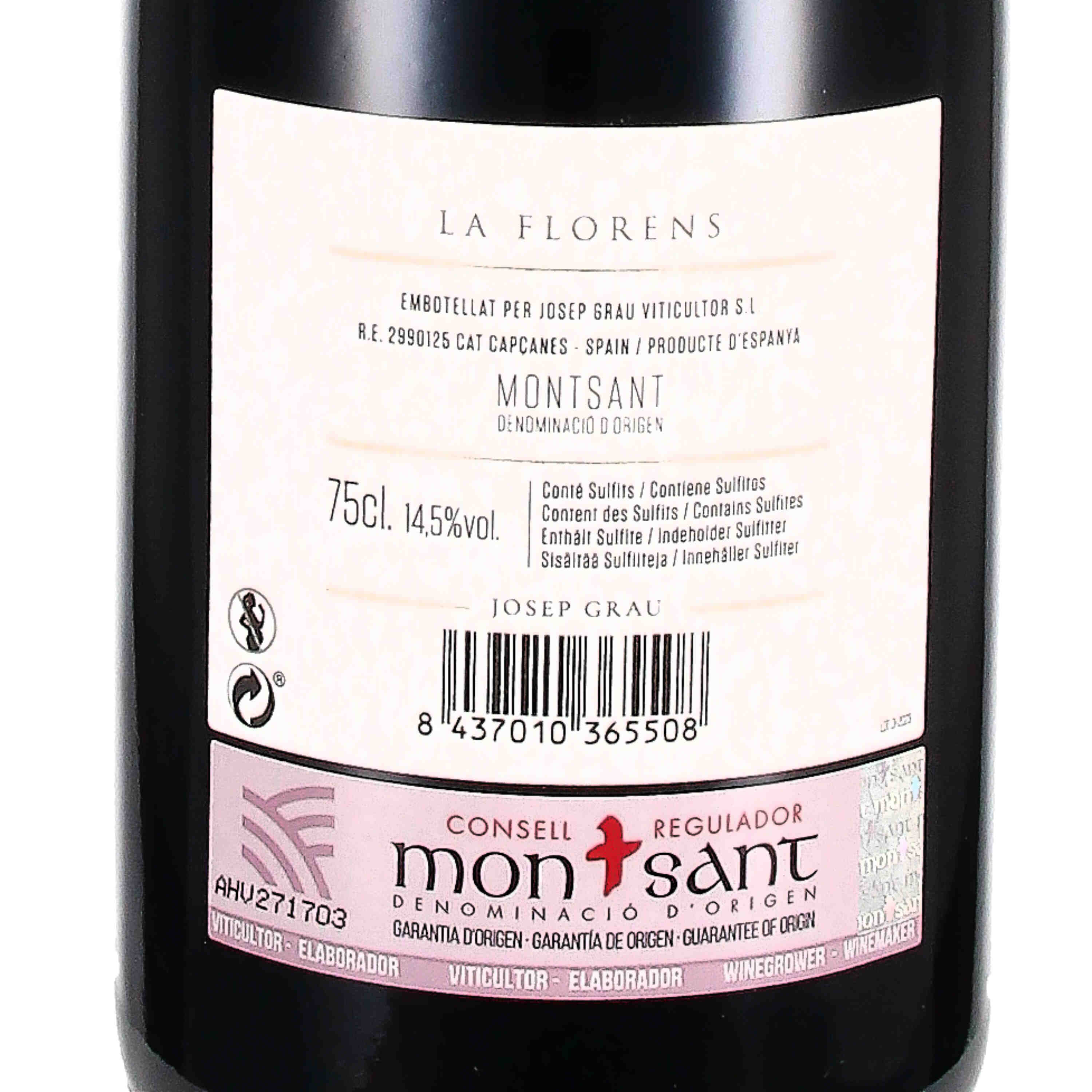 Garnacha Tinto "La Florens" D.O. Montsant 2023