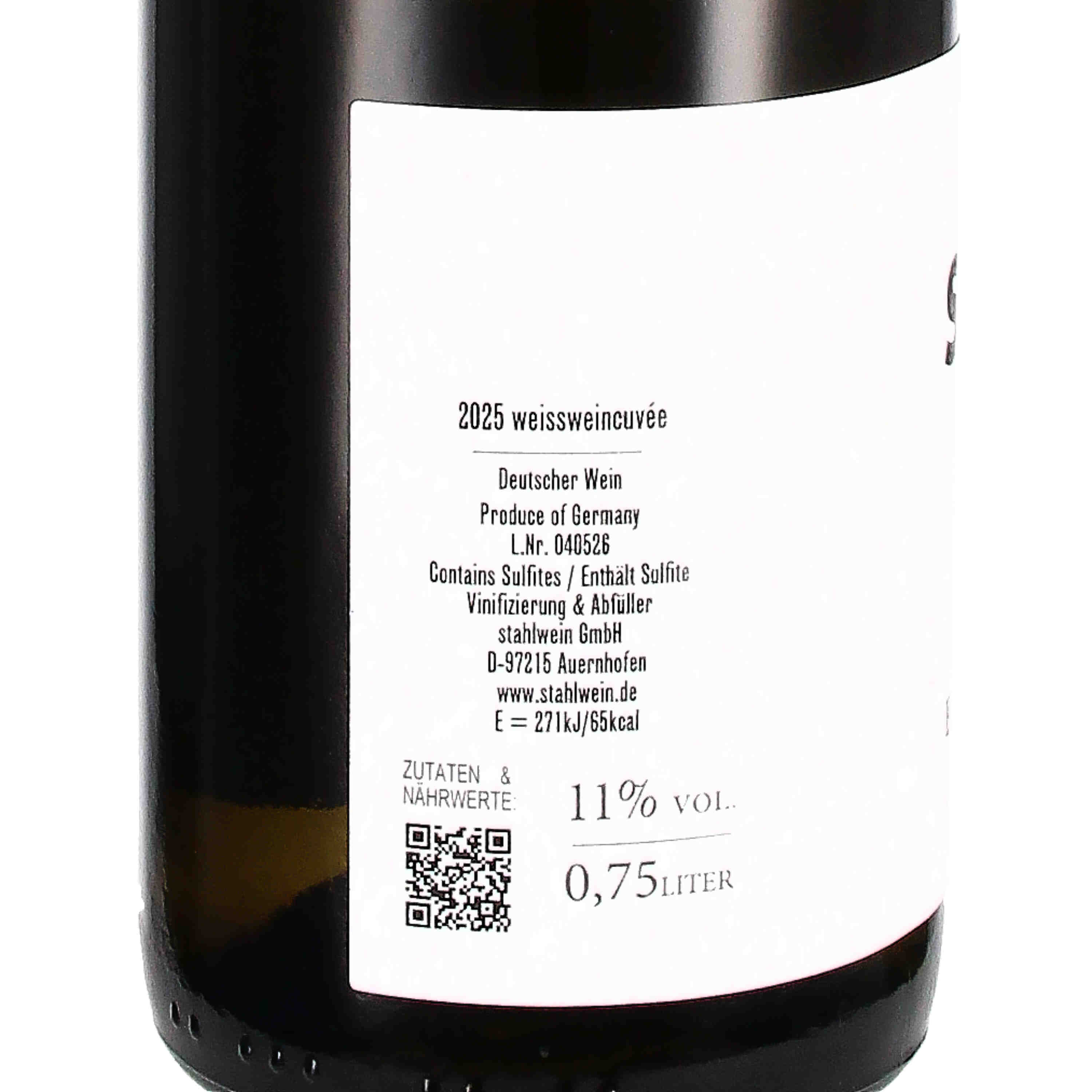 "Erstes Fass" Weissweincuvée 2025 ["Nachschlag"]