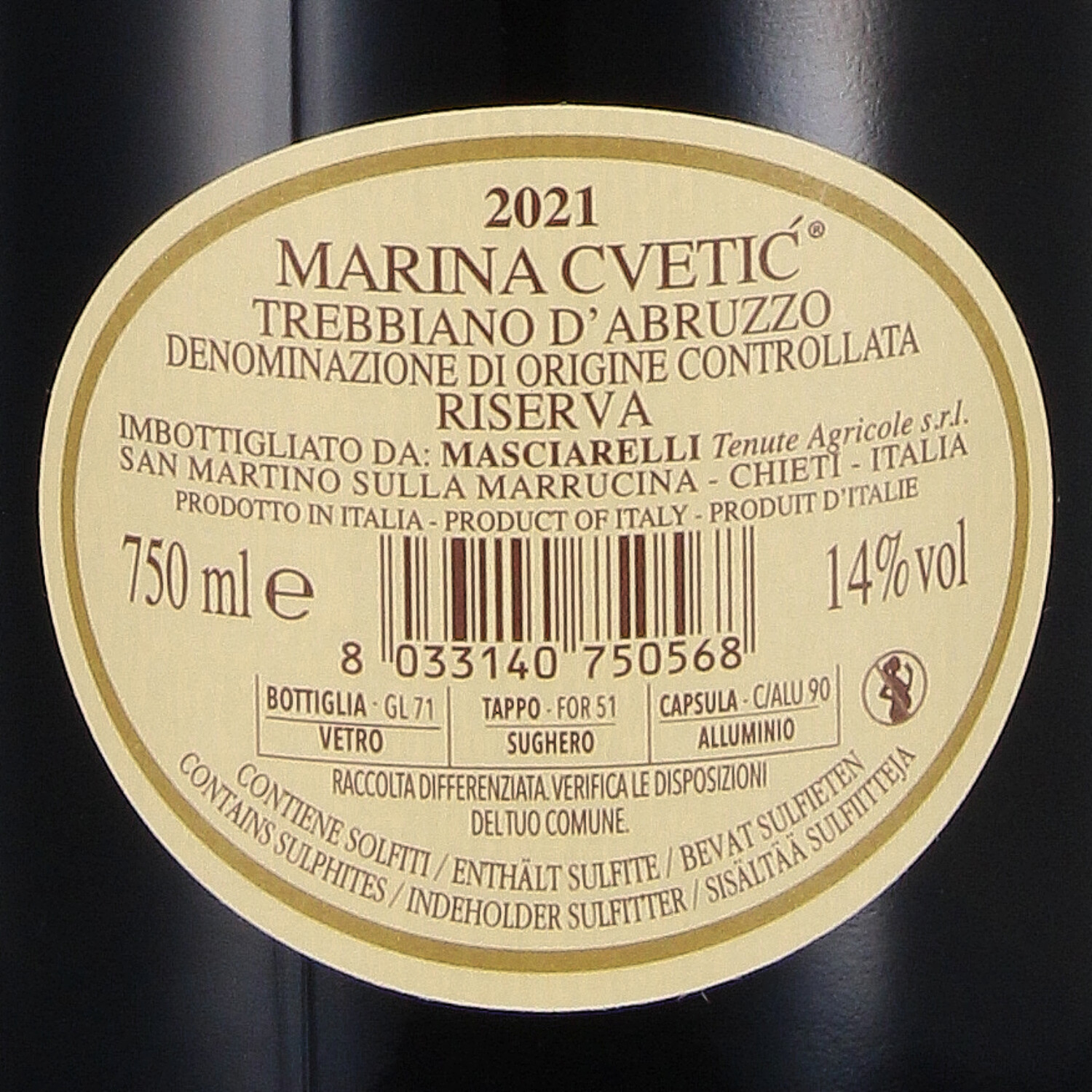 Marina Cvetic Trebbiano d´Abruzzo Riserva DOC 2021