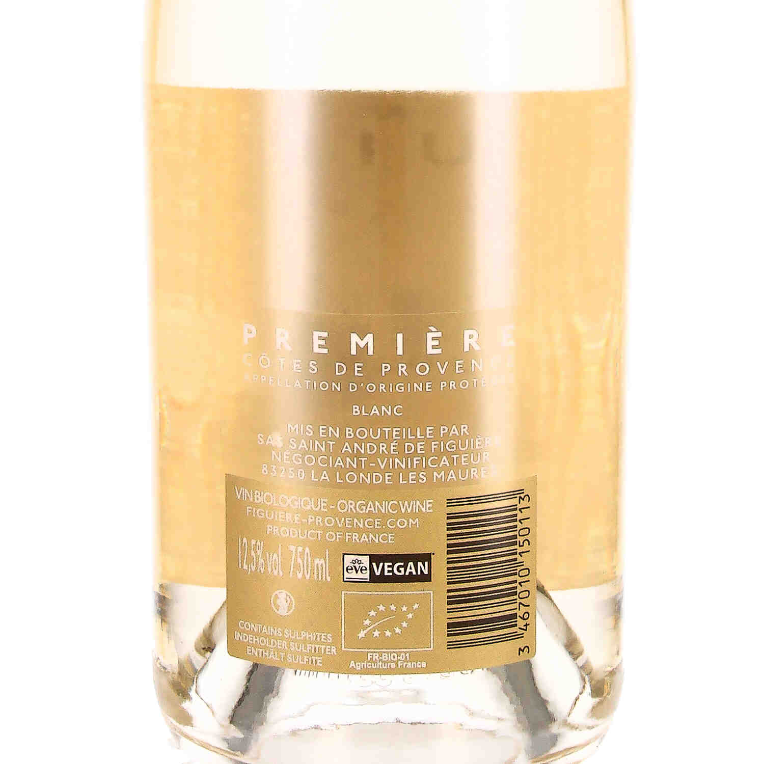 Première de Figuière blanc AOP Côtes de Provence 2023 (bio)