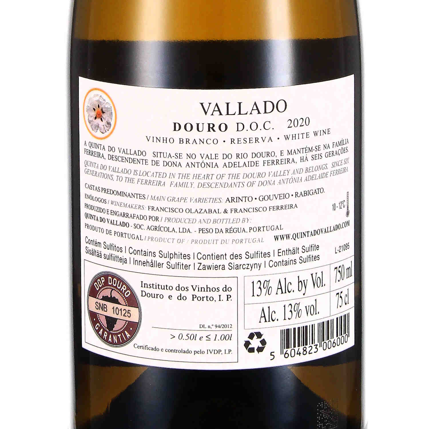 Quinta do Vallado branco Douro Reserva DOC 2020