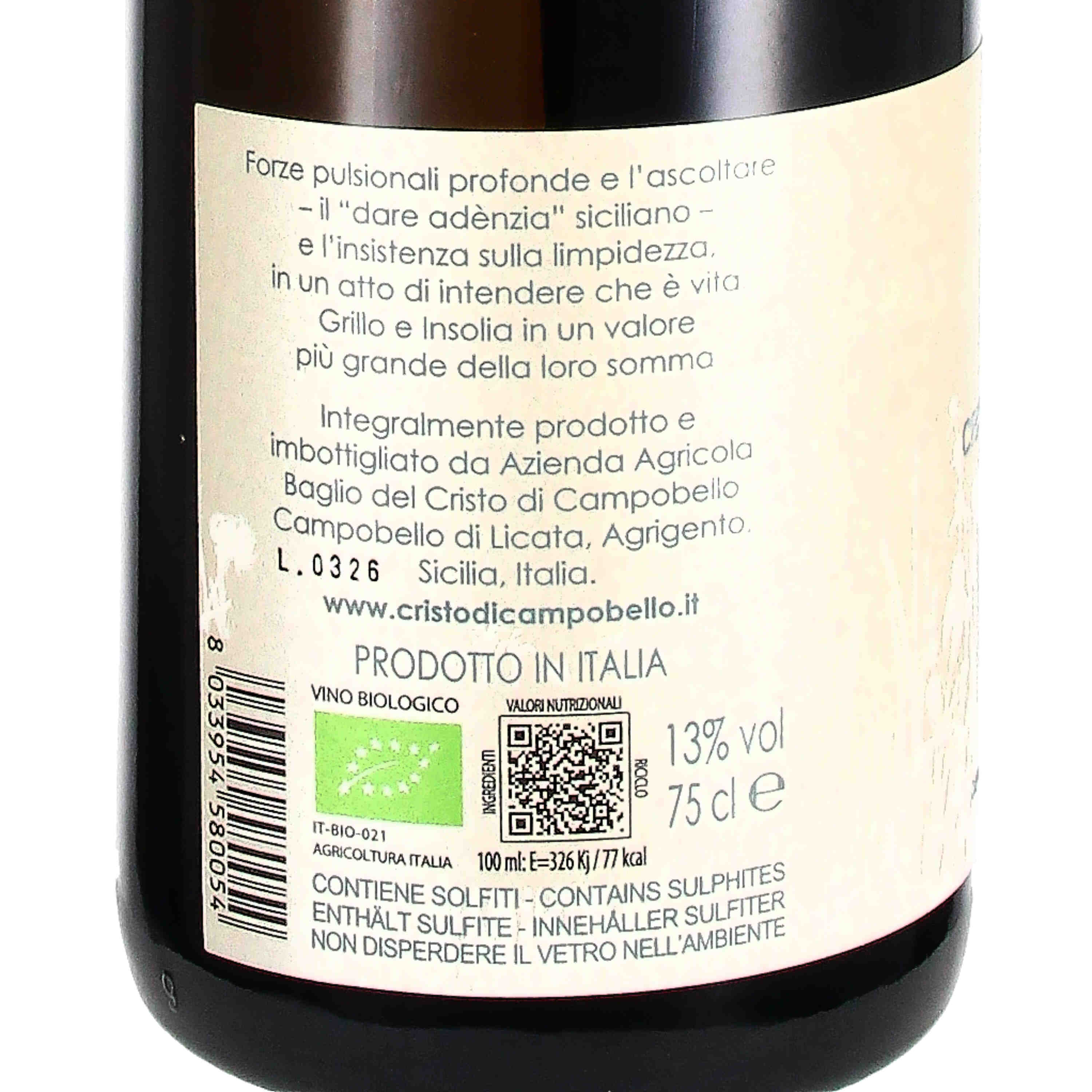 "Adènzia" Sicilia Bianco DOC Sicilia 2025