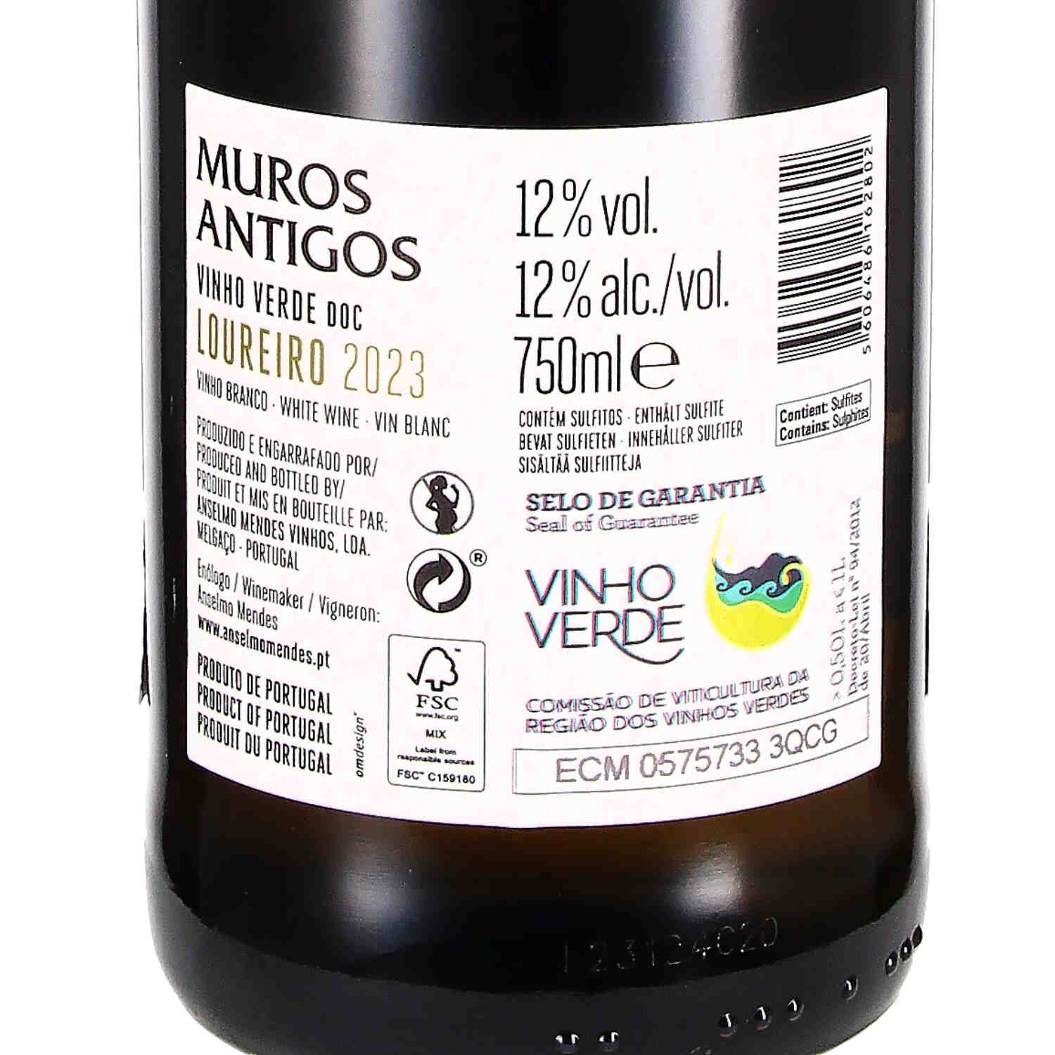 Muros Antigos Loureiro DOC Vinho Verde 2023
