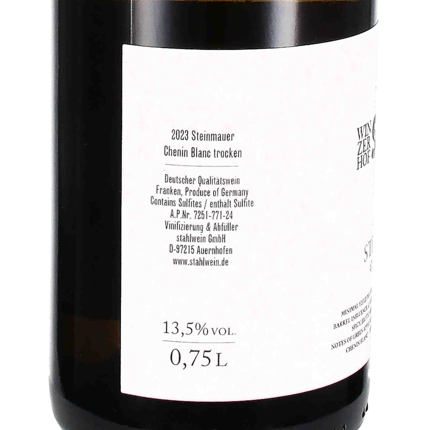 Chenin Blanc Steinmauer 2023, Lw Franken