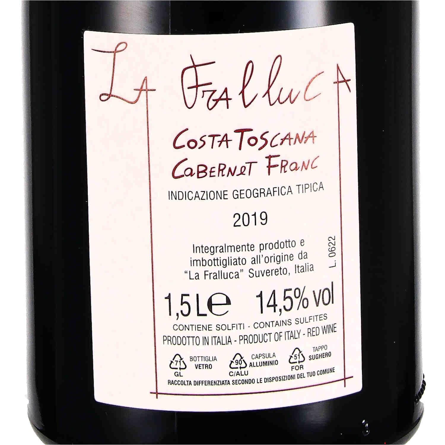 Fralluca Cabernet Franc Costa Toscana IGT 2019 - Magnum