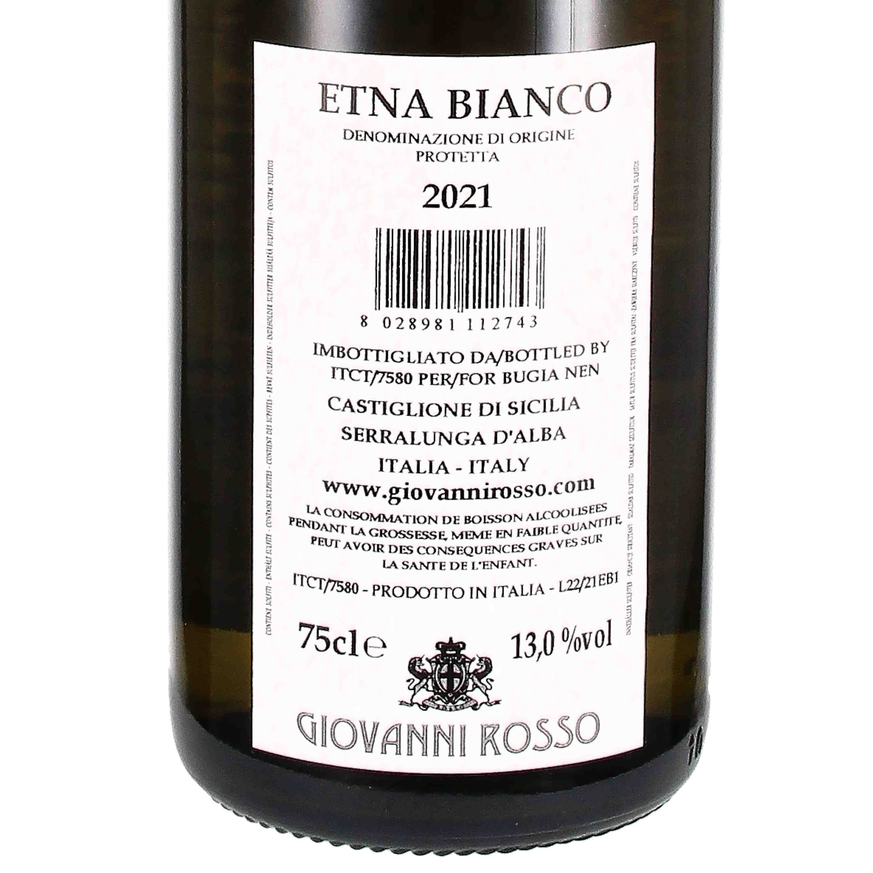 Etna bianco DOP 2021