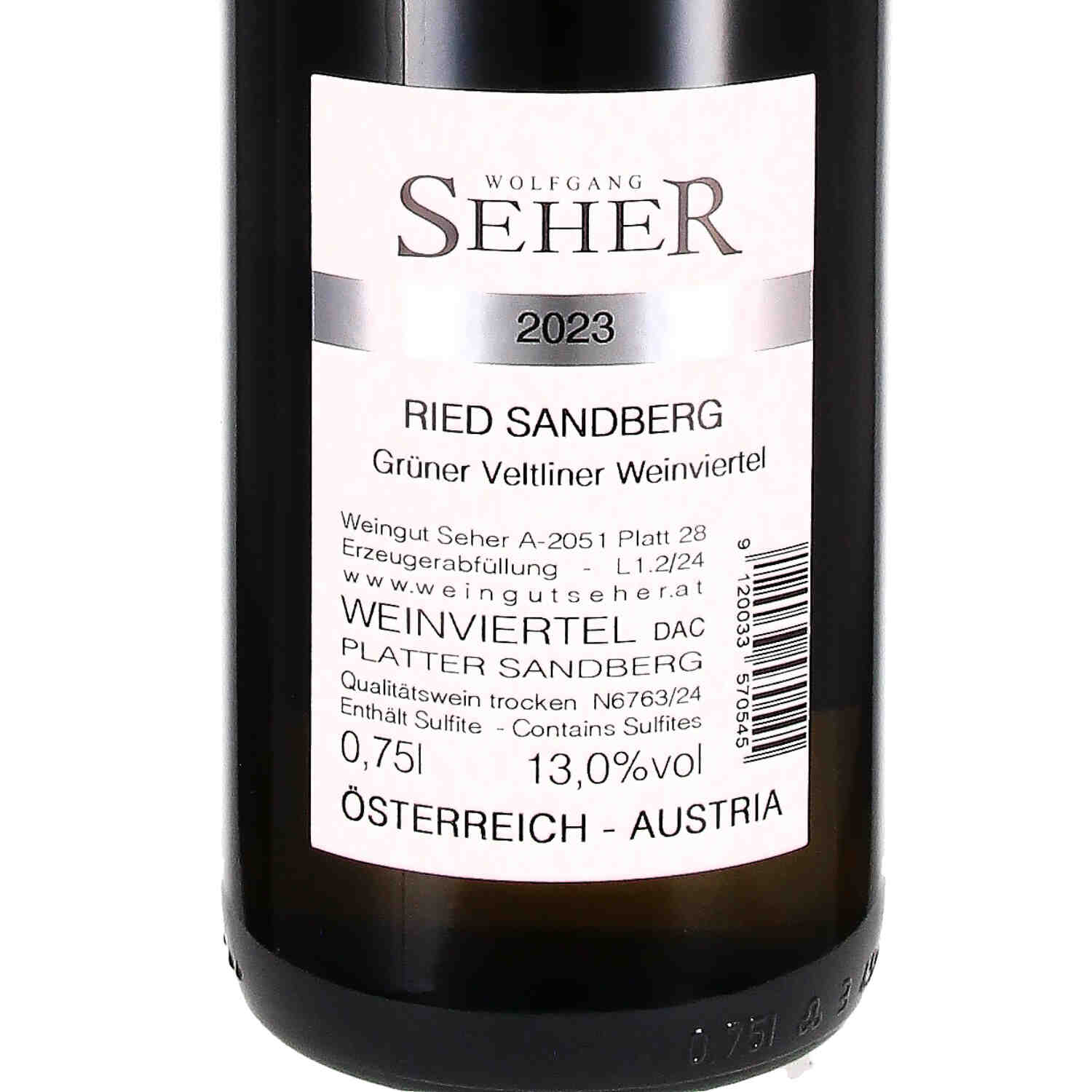 Grüner Veltliner Sandberg Weinviertel DAC 2024