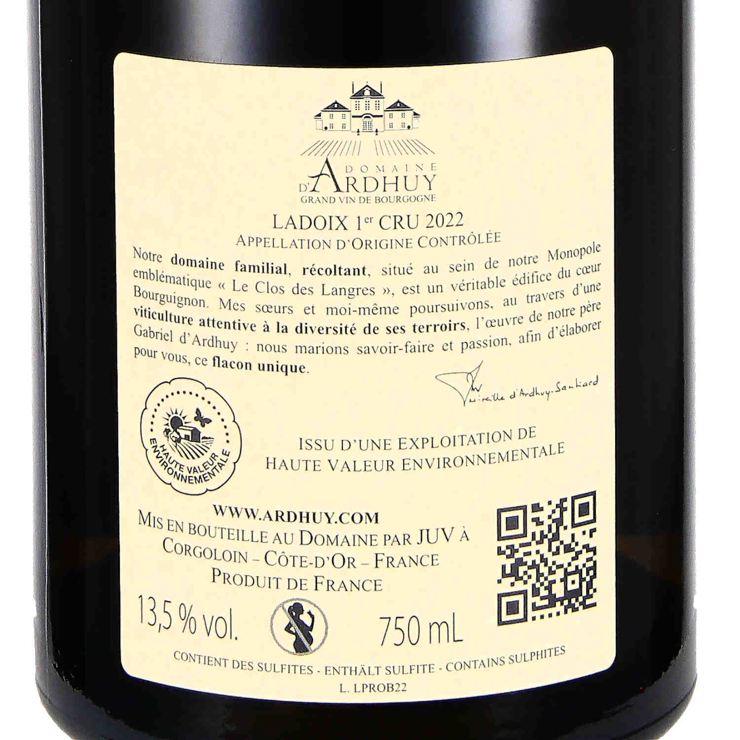 Ladoix 1er Cru Blanc Le Rognet Monopole AOC 2022