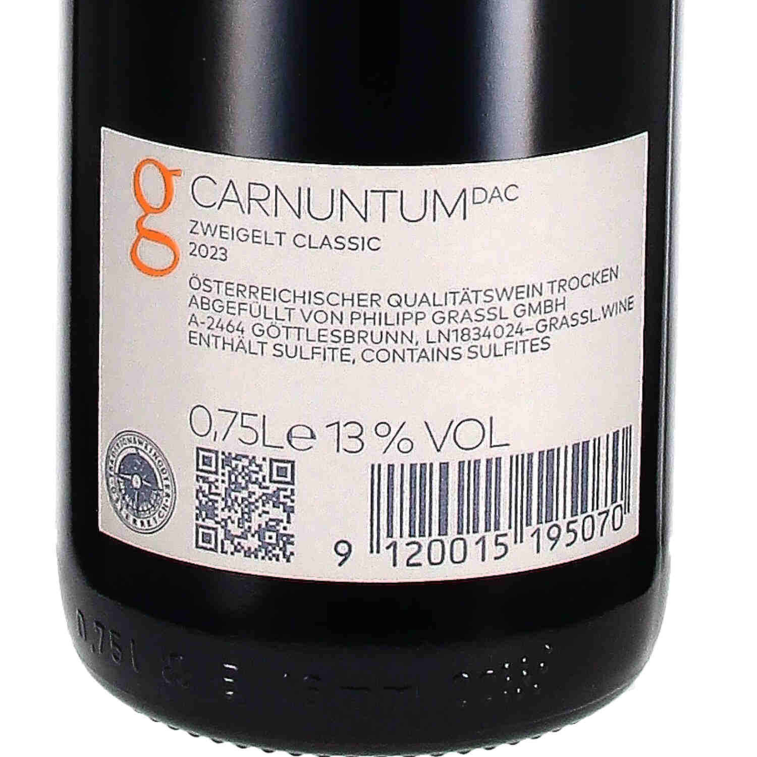 Zweigelt Classic Carnuntum DAC 2023, Qw
