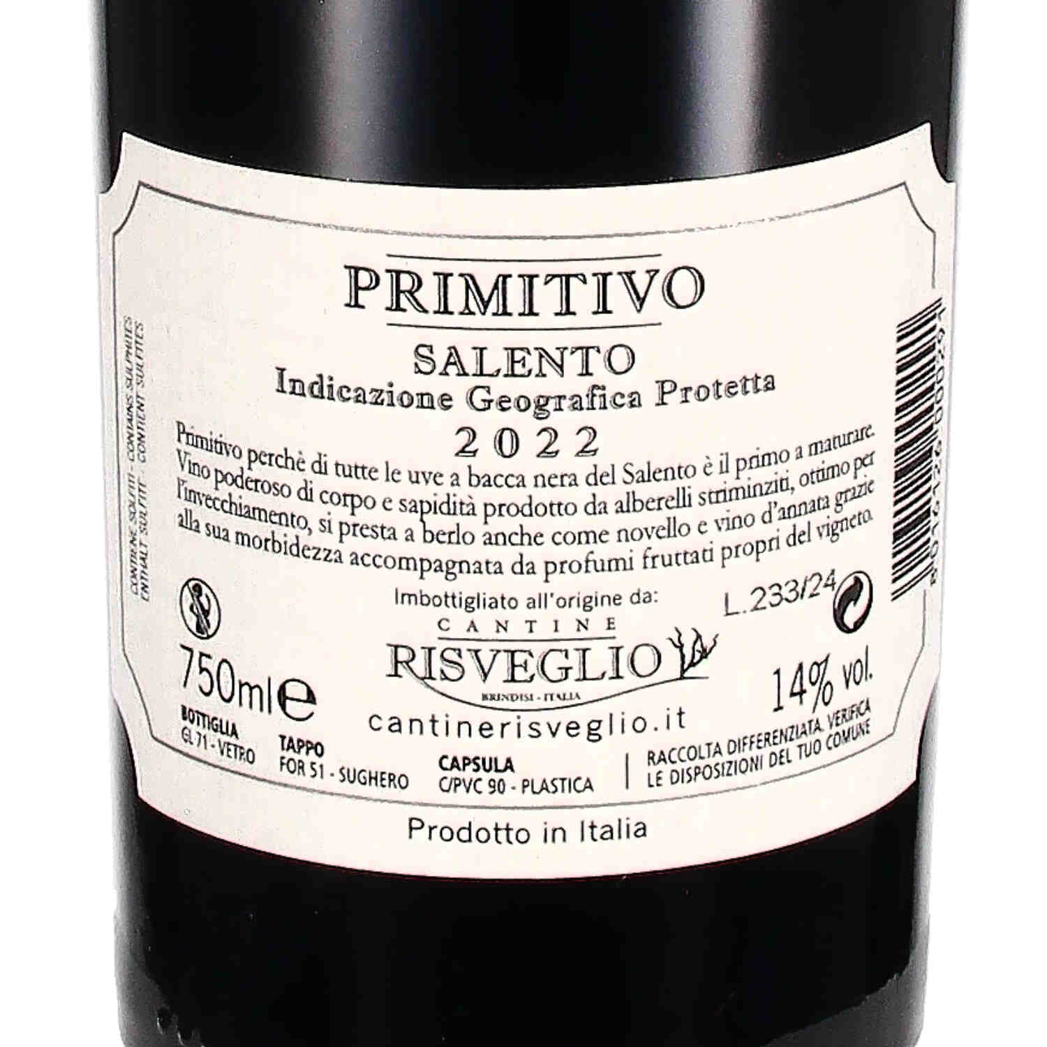 Primitivo Salento IGP "Simposio" 2022