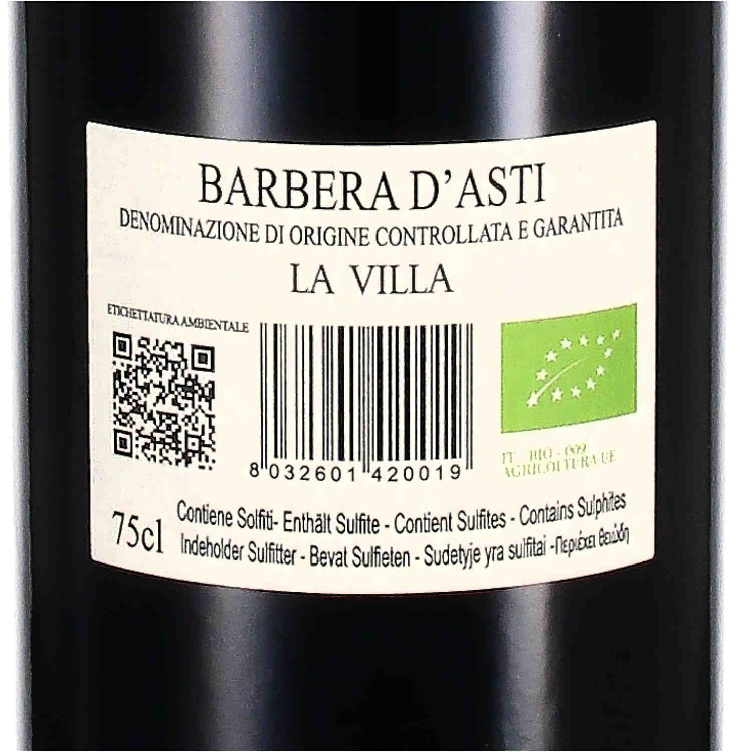 Barbera d'Asti La Villa DOCG 2023 (bio)