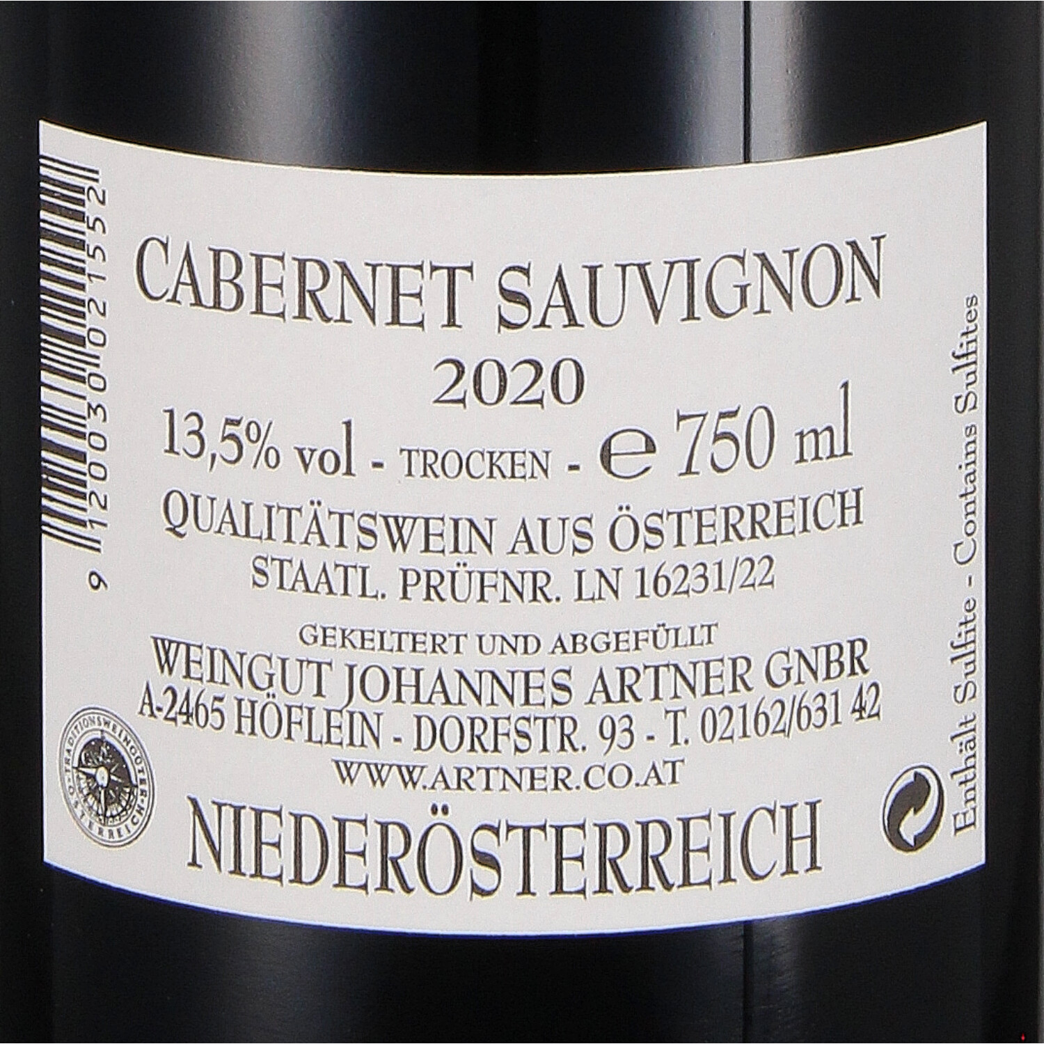 Cabernet Sauvignon 2020, Qw