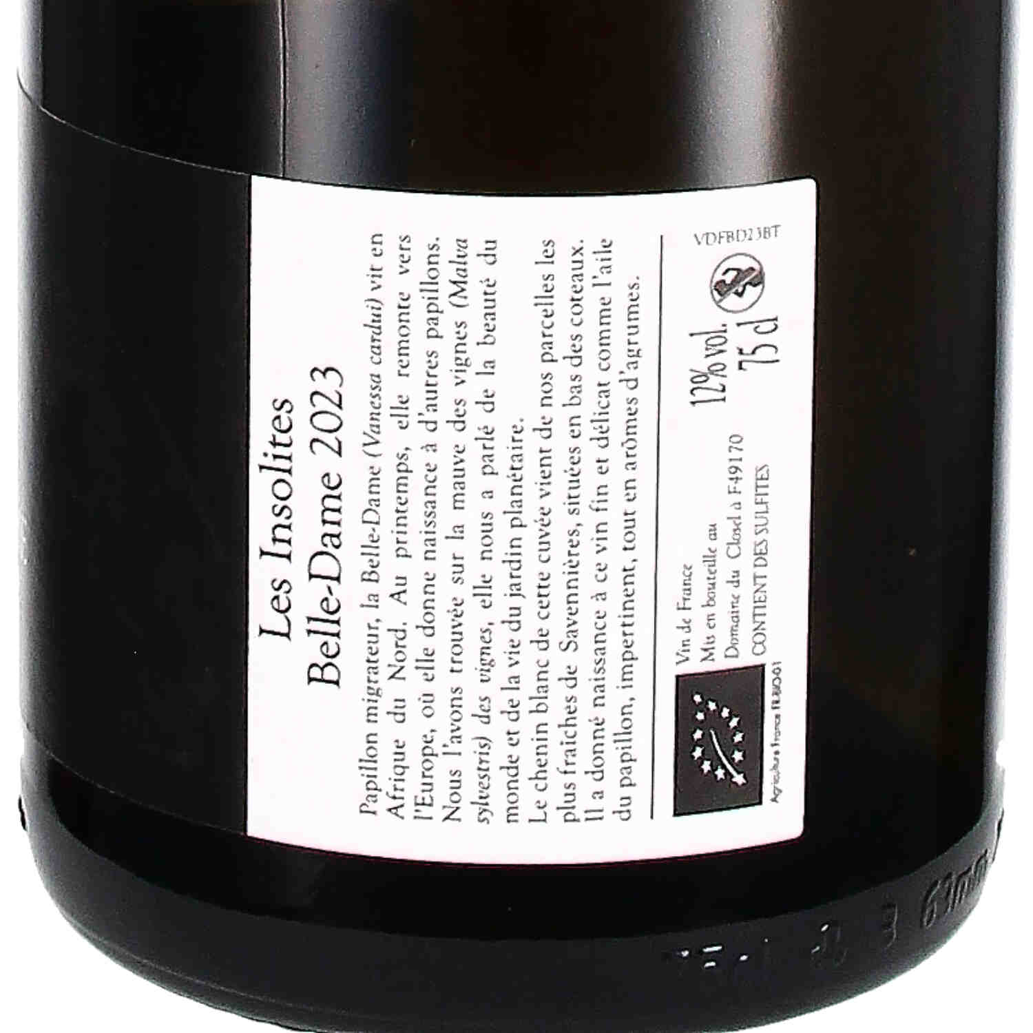 Chenin Blanc "Belle Dame" 2023 Vin de France (bio)