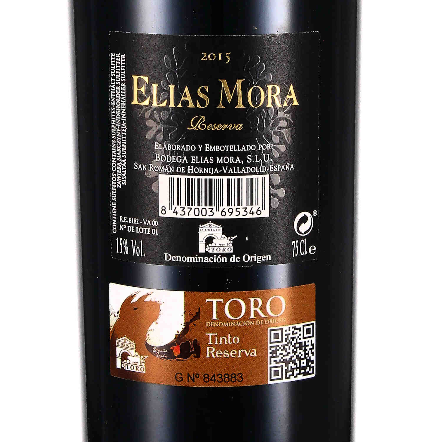 Elias Mora Reserva 2015 Toro D. O.