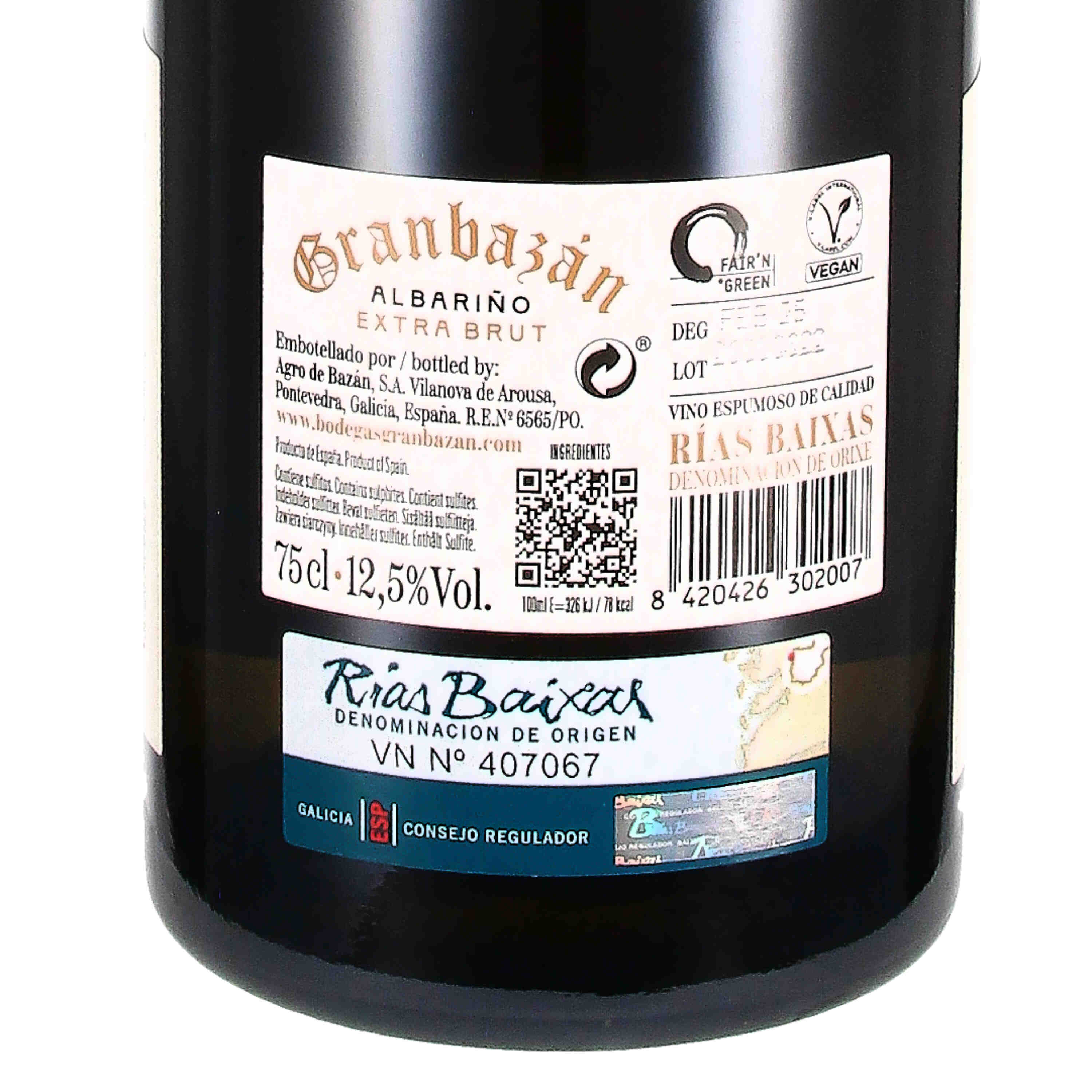 Granbazán Albariño extra brut D.O. Rias Baíxas