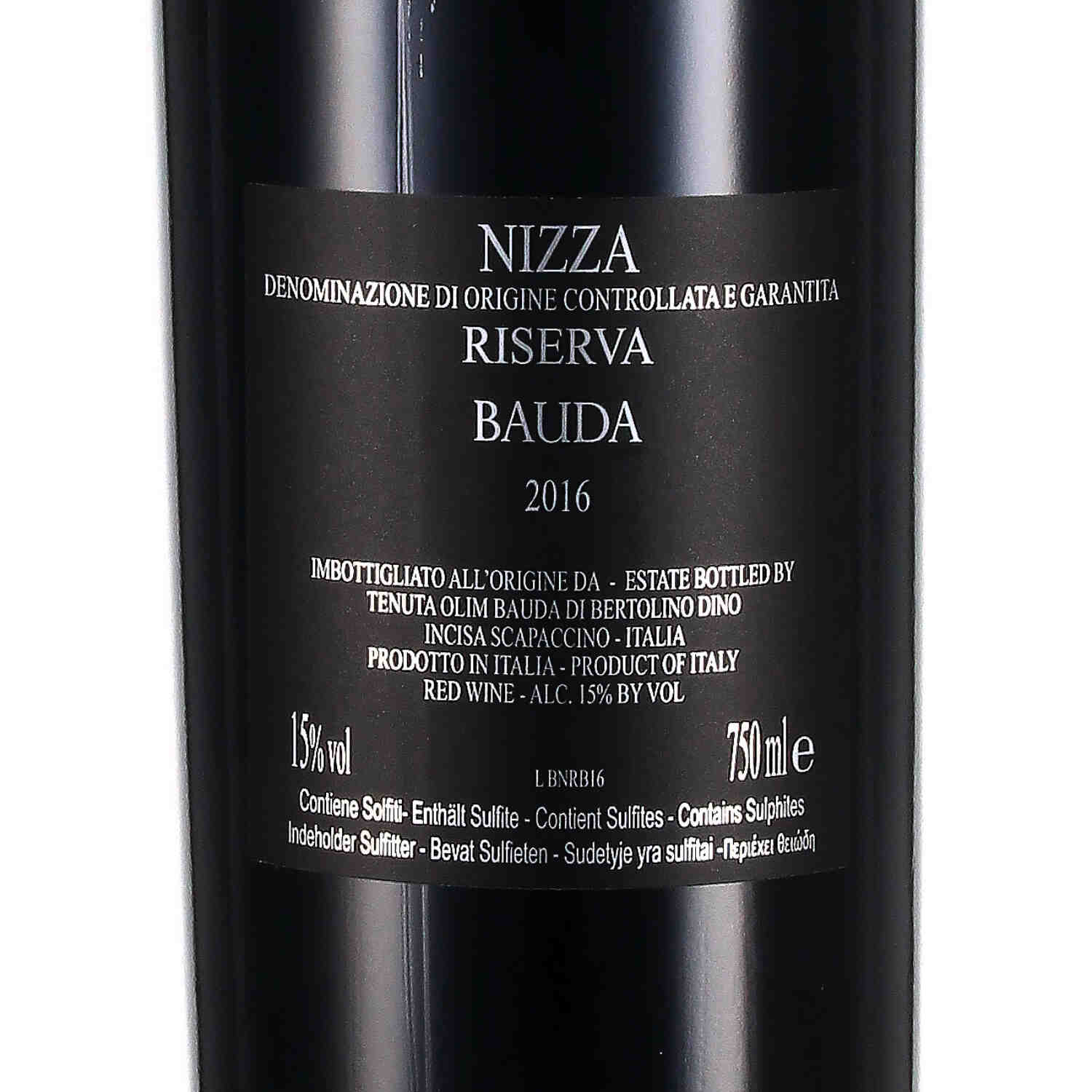 Nizza DOCG Riserva BAUDA 2016