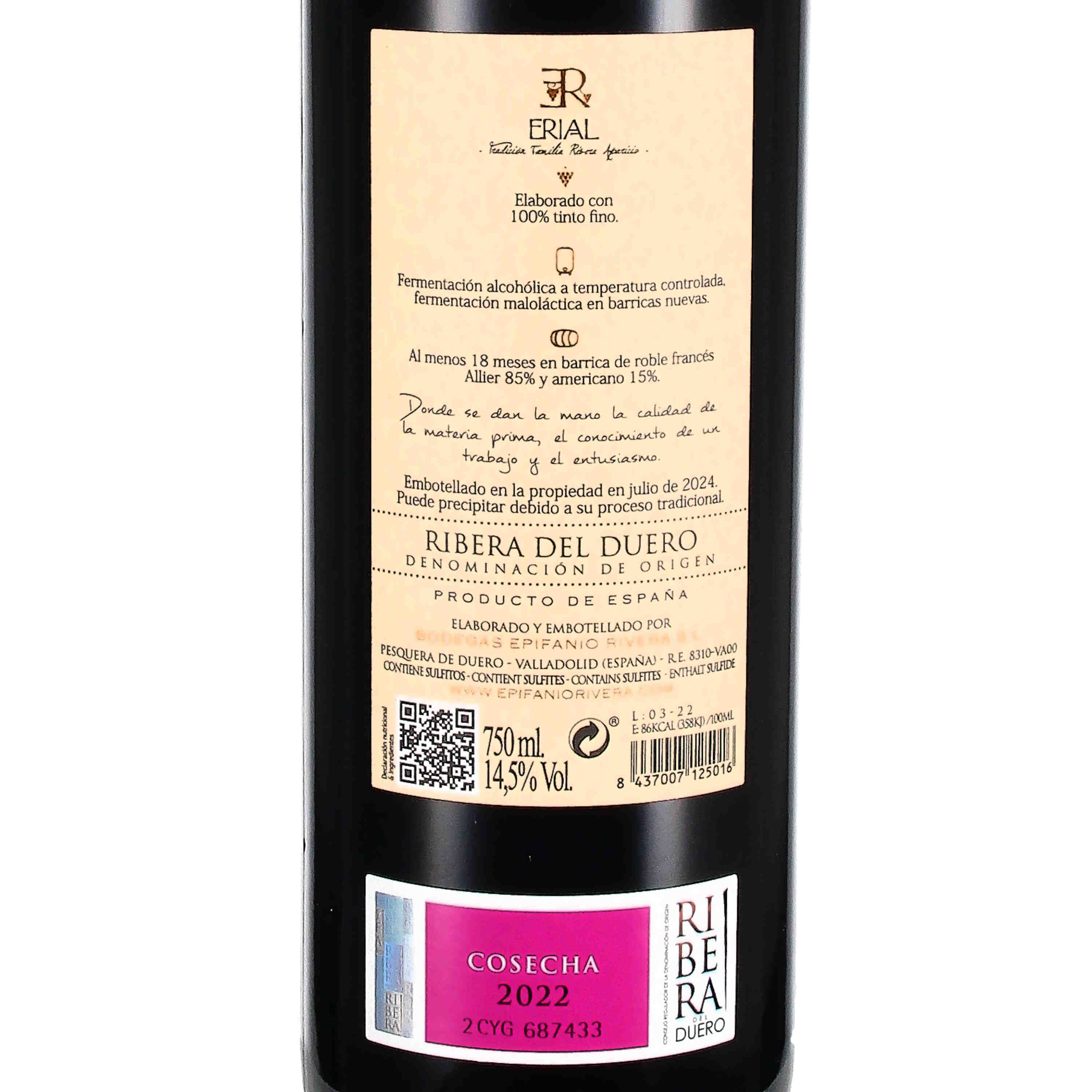 Erial TF Tradición Familiar Ribera del Duero D.O. 2022