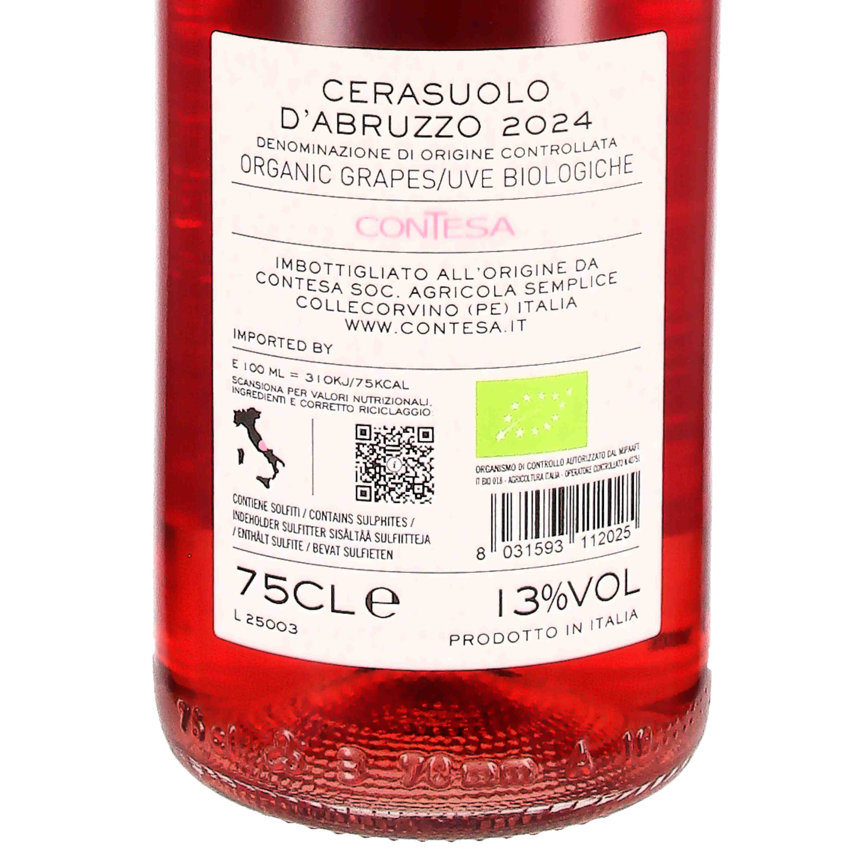 Cerasuolo d'Abruzzo "Contesa" 2024 (bio)