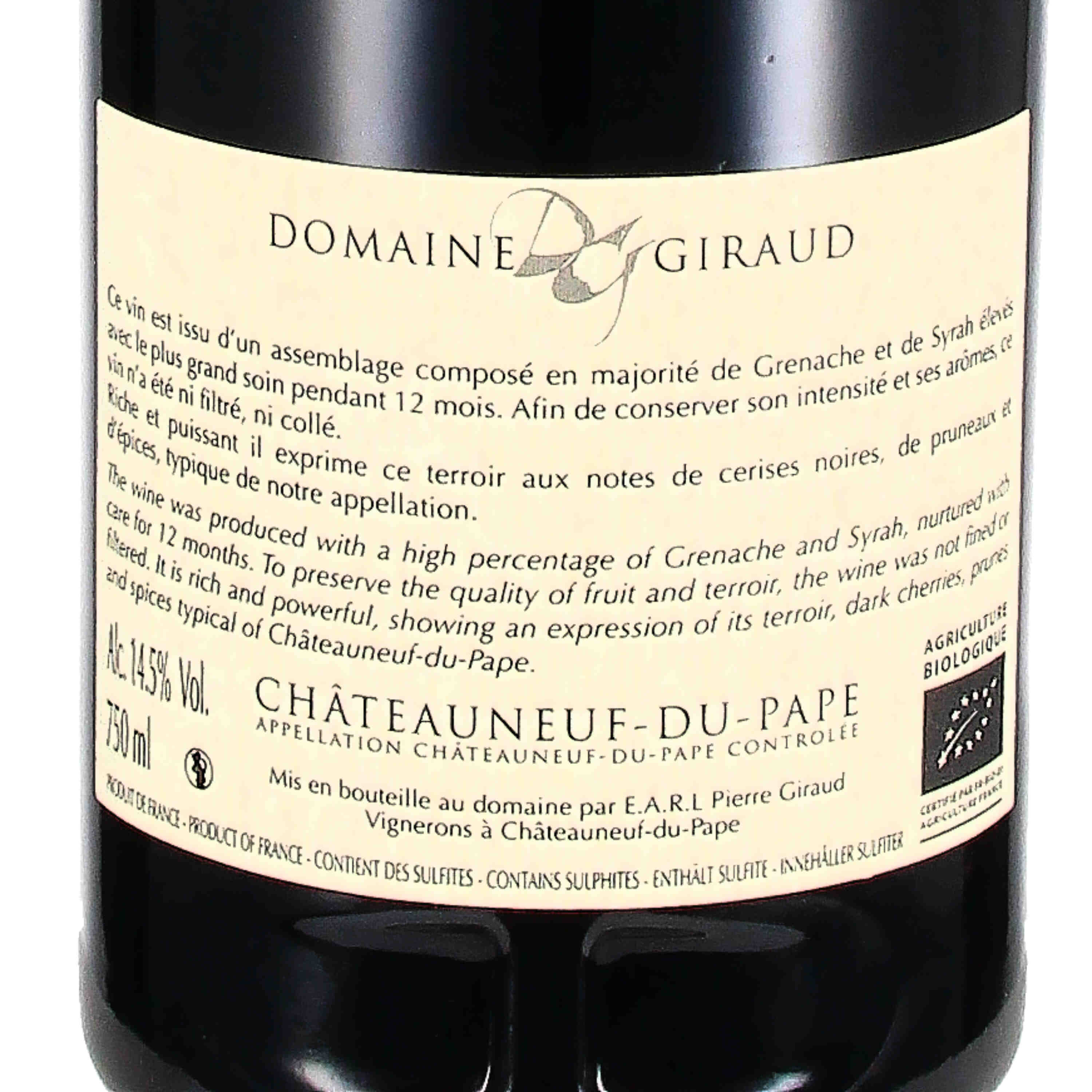 Châteauneuf du Pape AOP Tradition 2023 (bio)