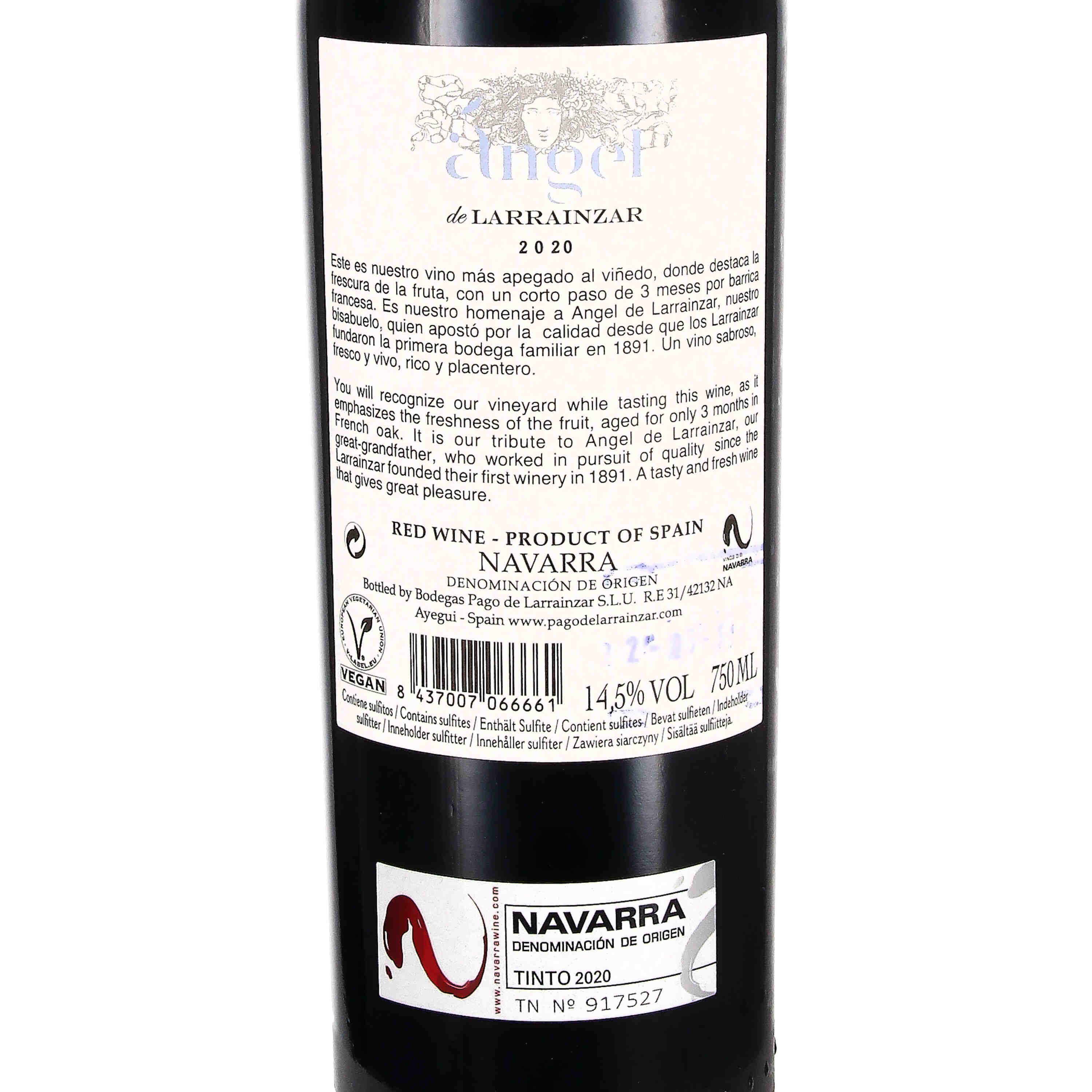 Angel de Larrainzar Tinto D.O. Navarra 2020