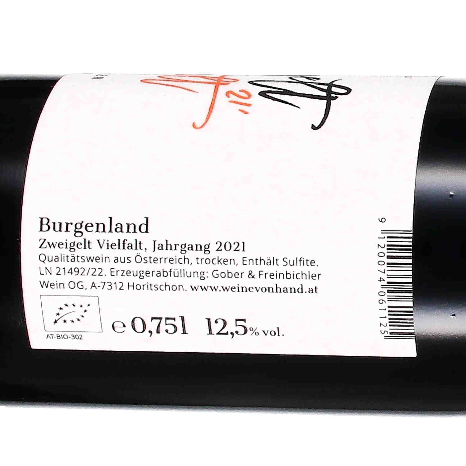 Zweigelt Vielfalt 2021, Qw aus Österreich (bio)