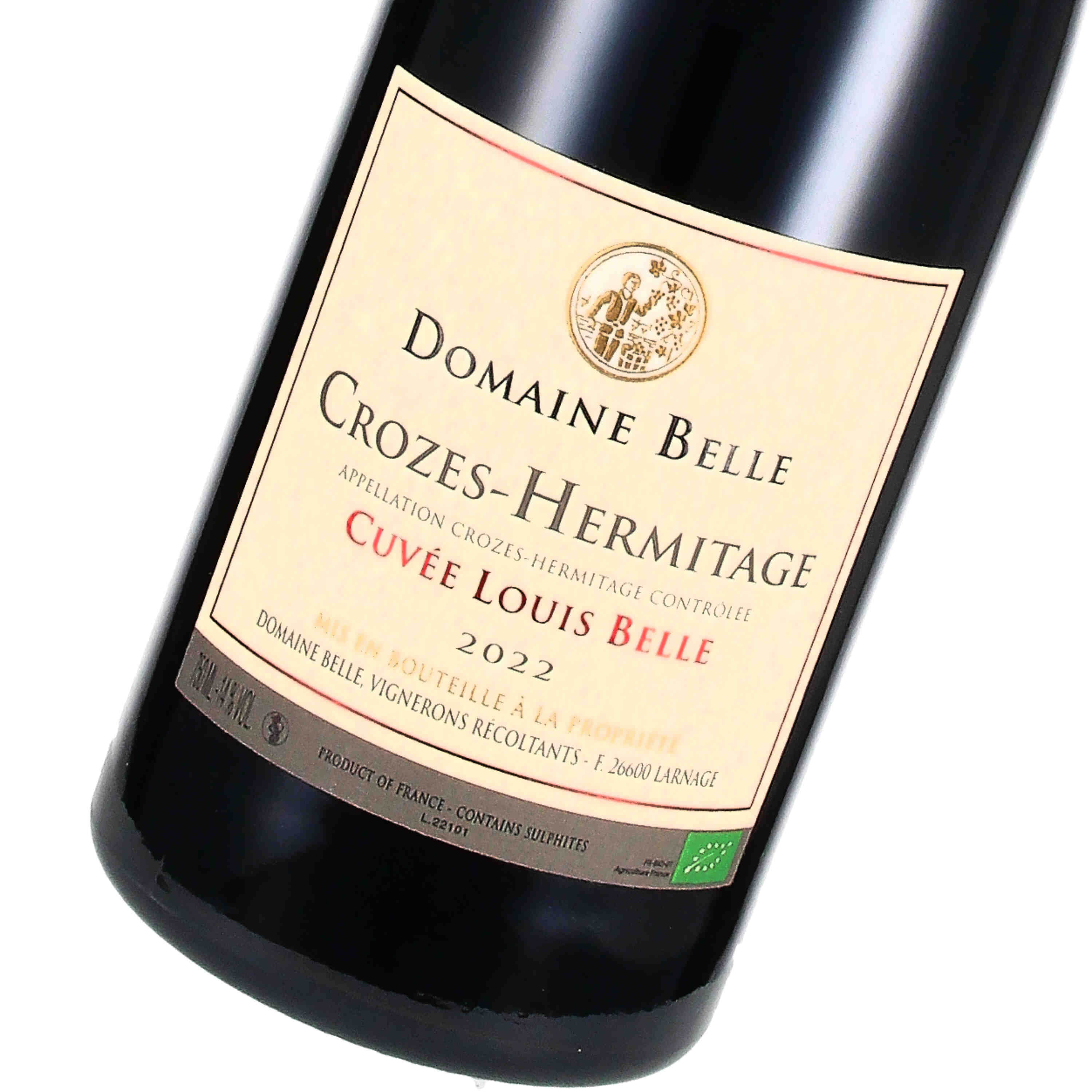 Crozes Hermitage rouge Cuvée Louis Belle 2022 (bio)