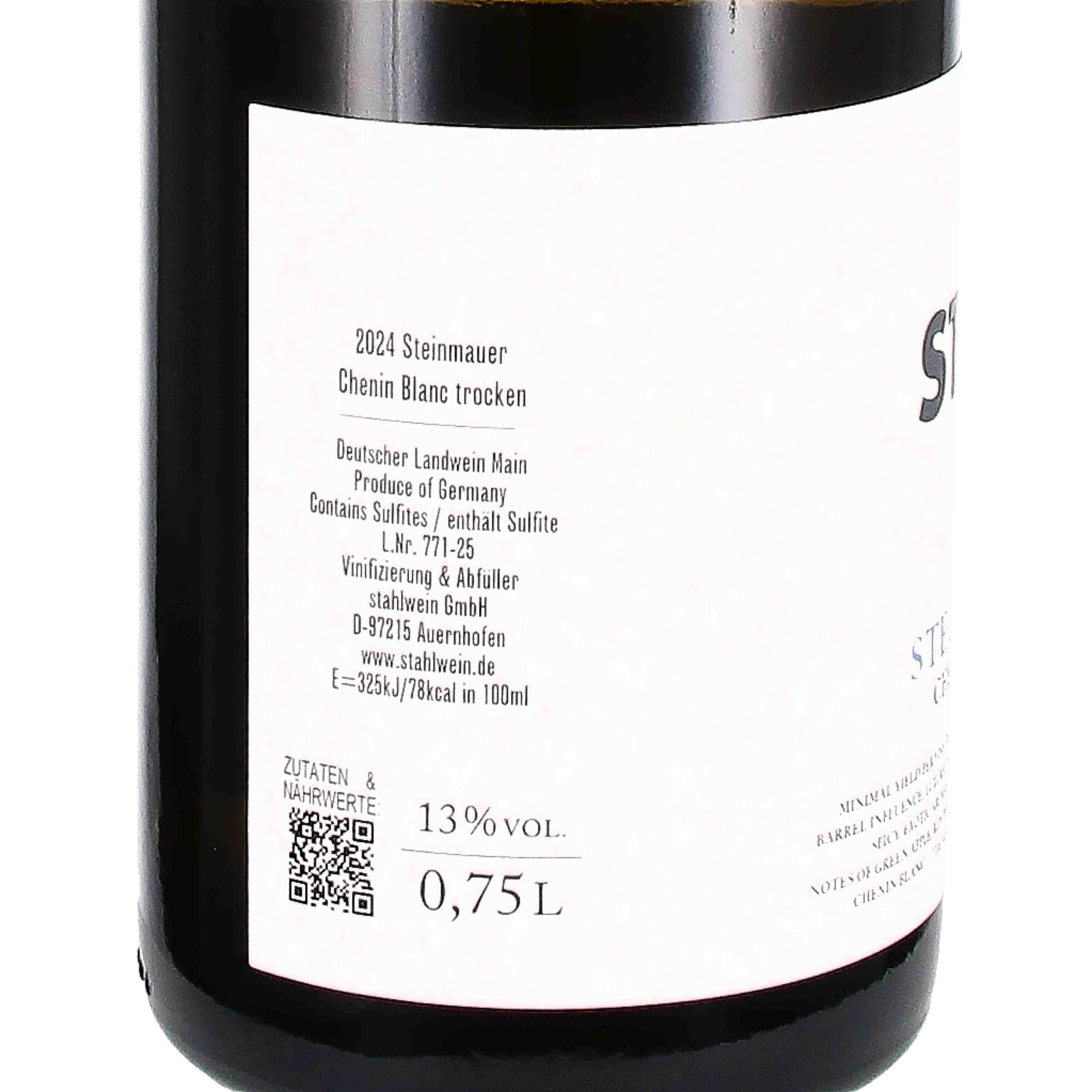 Chenin Blanc Steinmauer 2024, Lw Franken