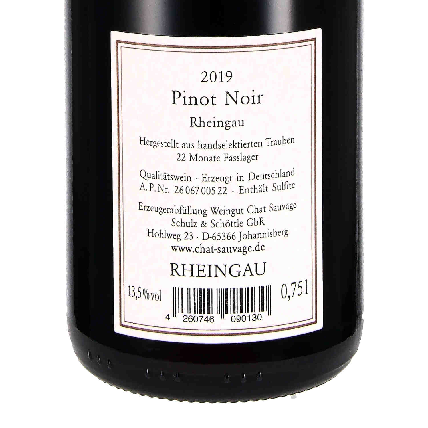 Rheingau Pinot Noir 2019, QbA