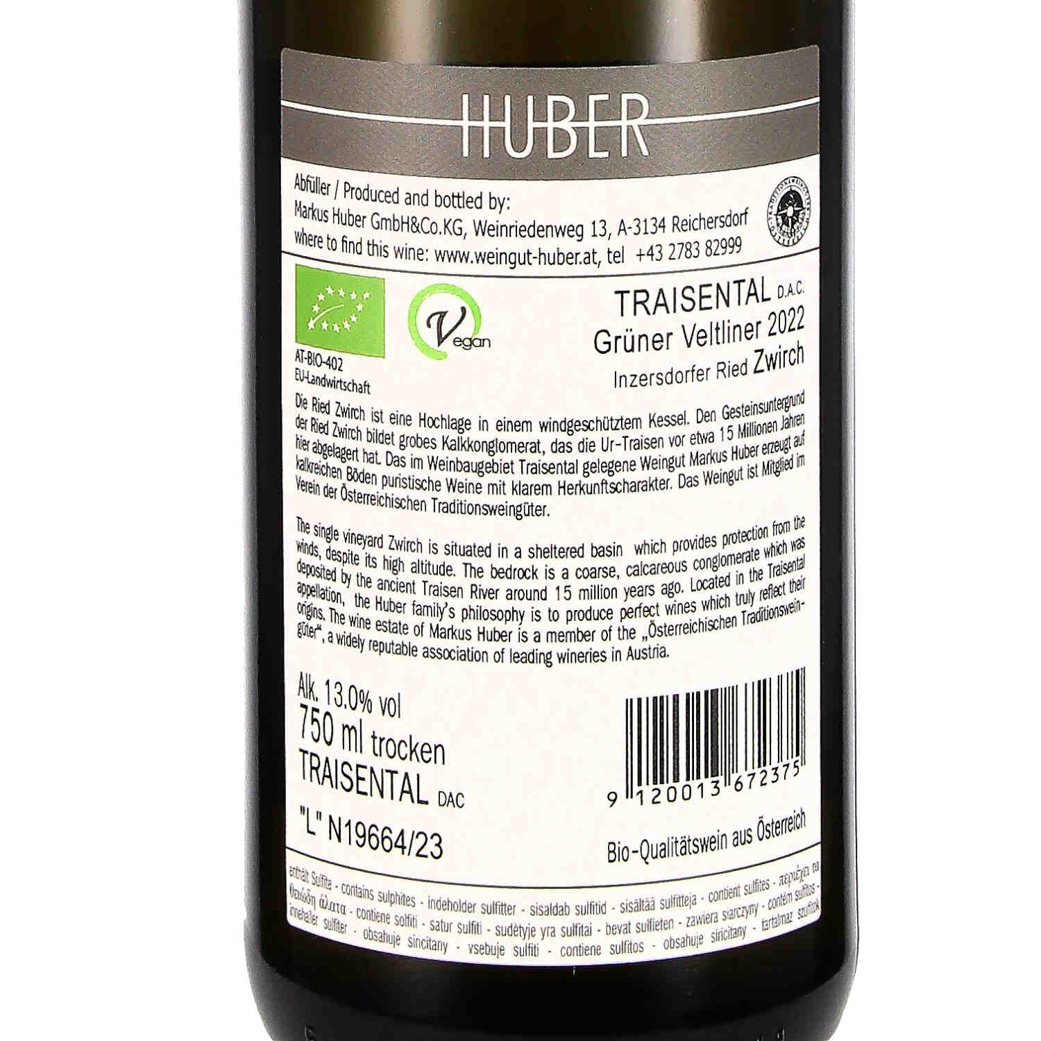 Grüner Veltliner „Zwirch“ Erste Lage 2022  (bio)
