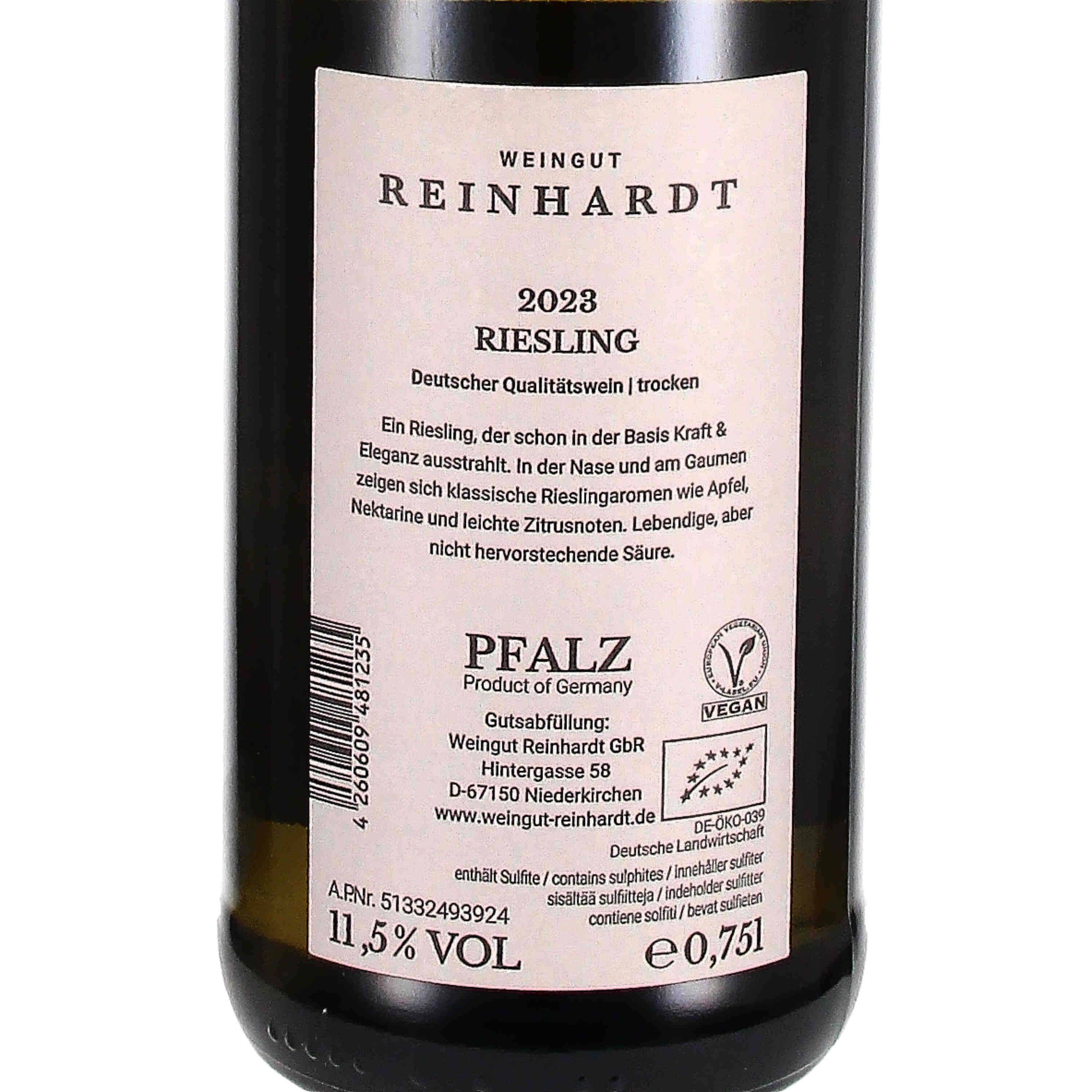 Riesling trocken 2023, Qw  (bio)