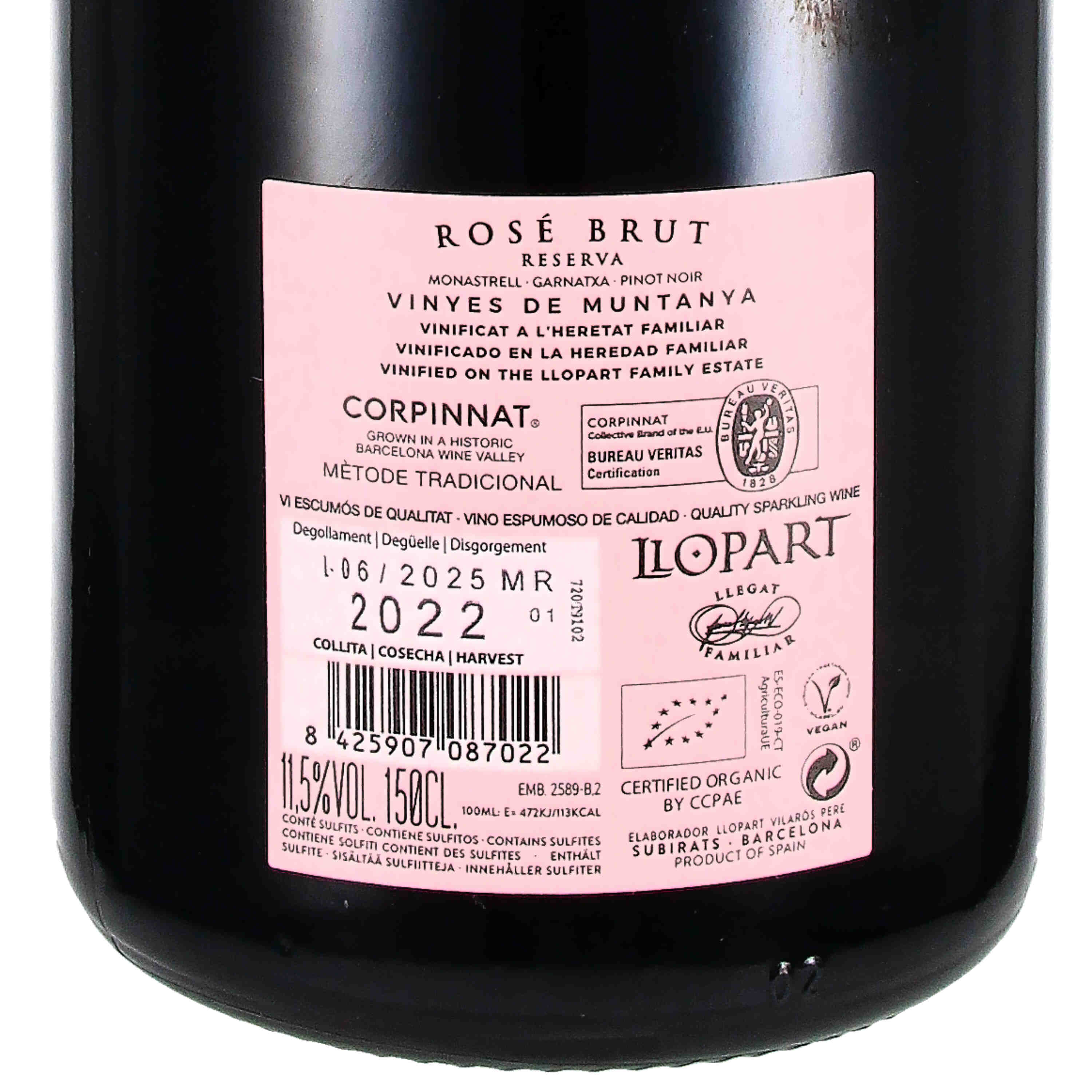 Corpinnat Rosé brut Reserva 2022 (bio) - Magnum