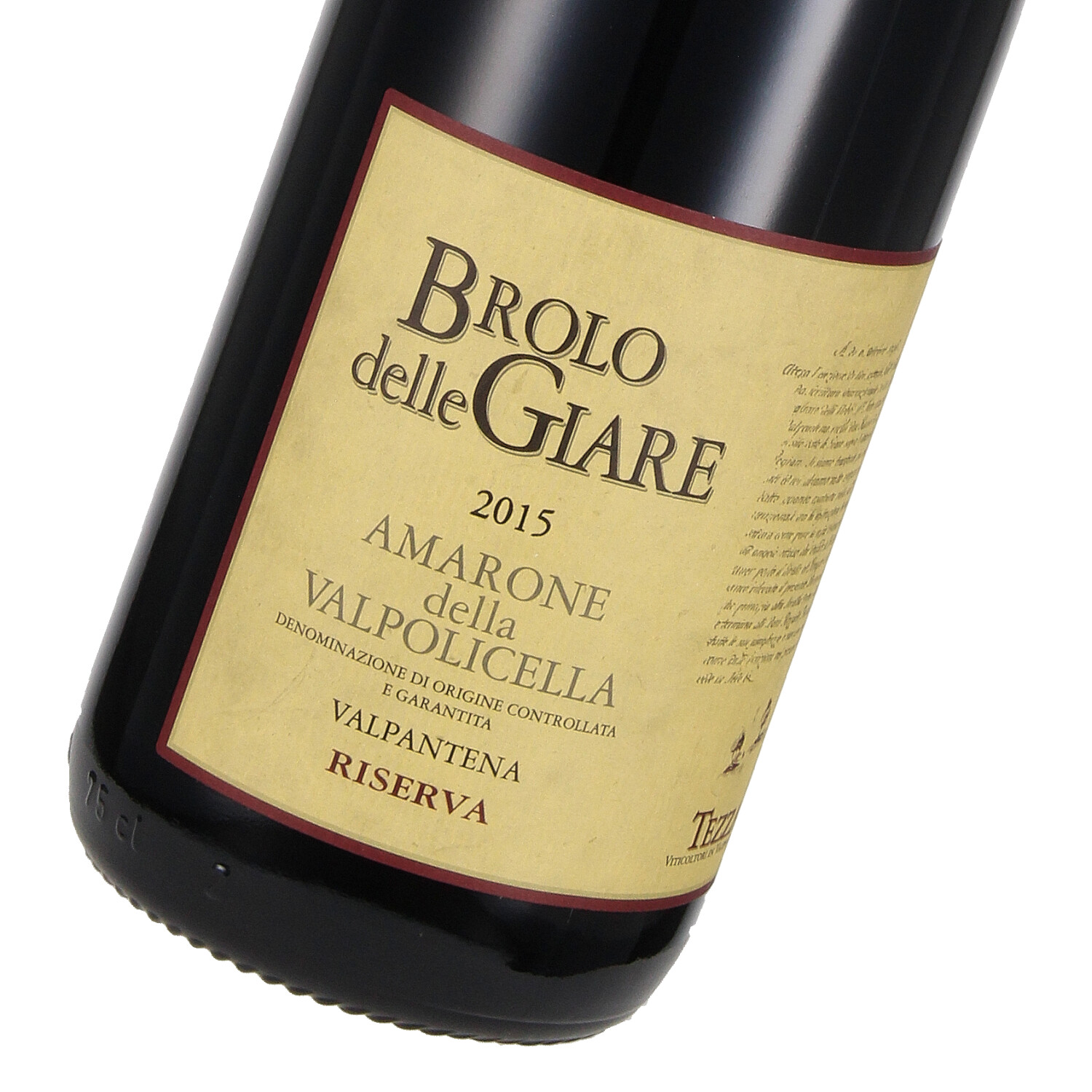Tezza Amarone della Valpolicella DOC Riserva  Brolo delle Giare 2015