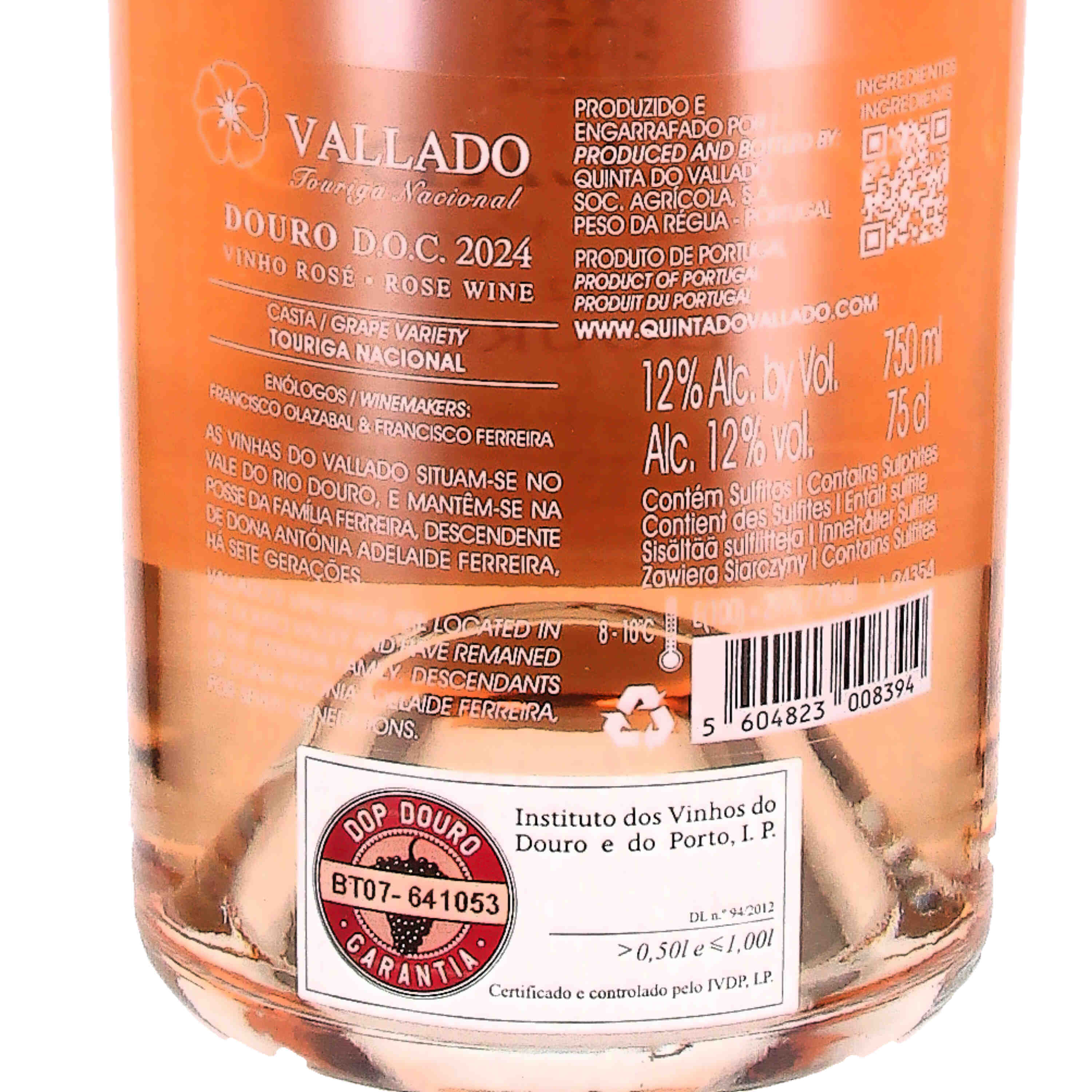 Vallado Touriga Nacional Douro Rosé DOC 2024