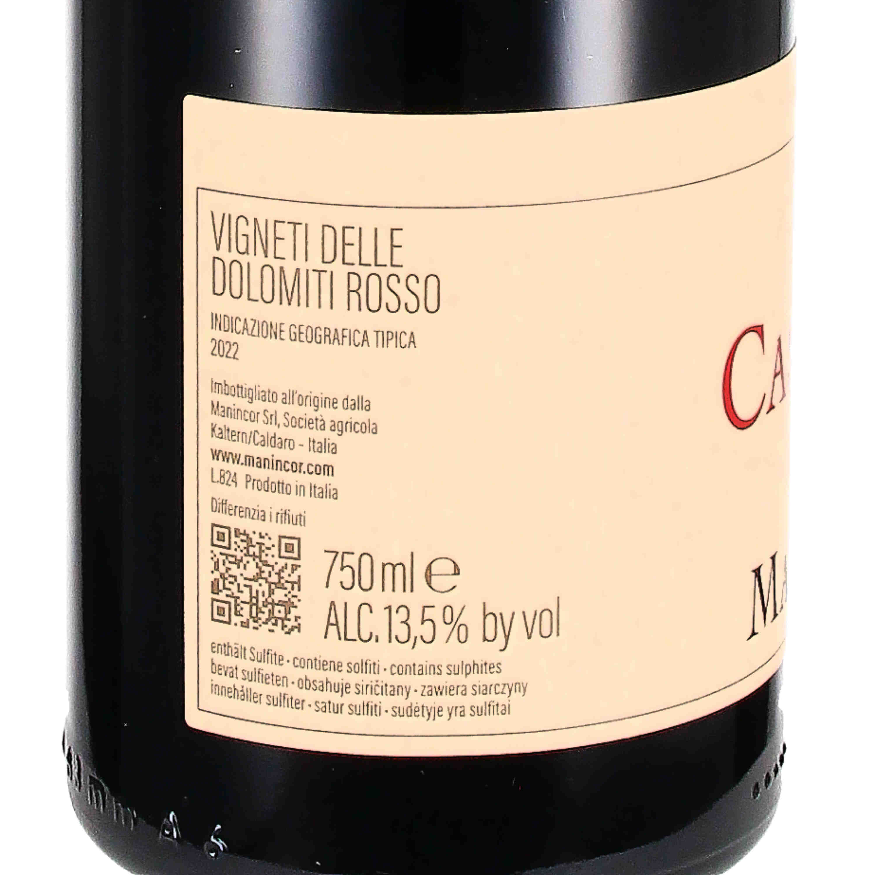 "Cassiano" Vigneti delle Dolomiti IGT 2022 (bio)