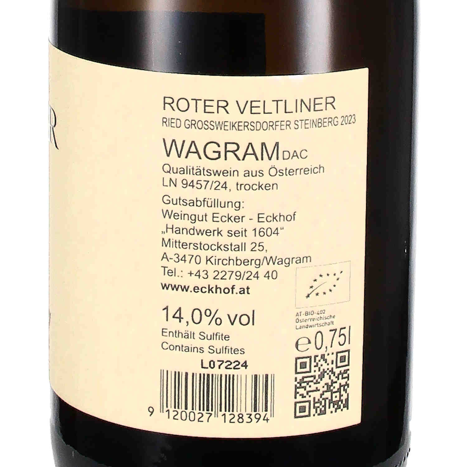 Roter Veltliner Steinberg 2023, QW (bio)