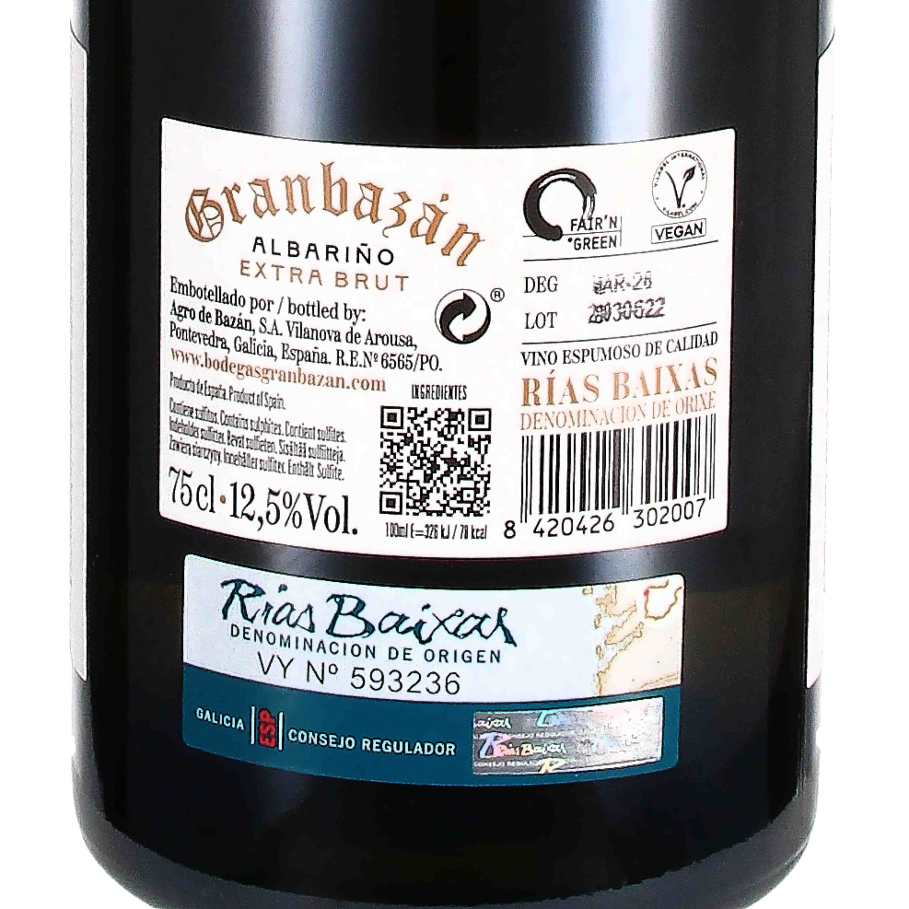 Granbazán Albariño extra brut D.O. Rias Baíxas