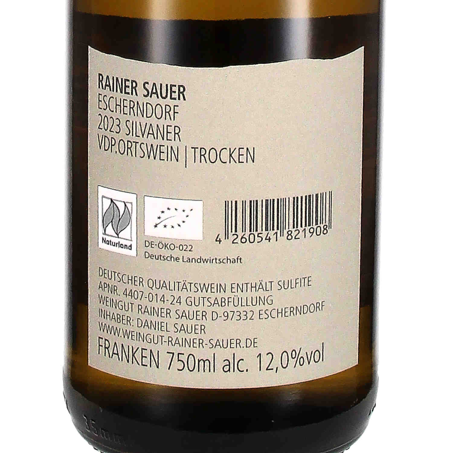 Silvaner Muschelkalk 2023, Qw (bio)