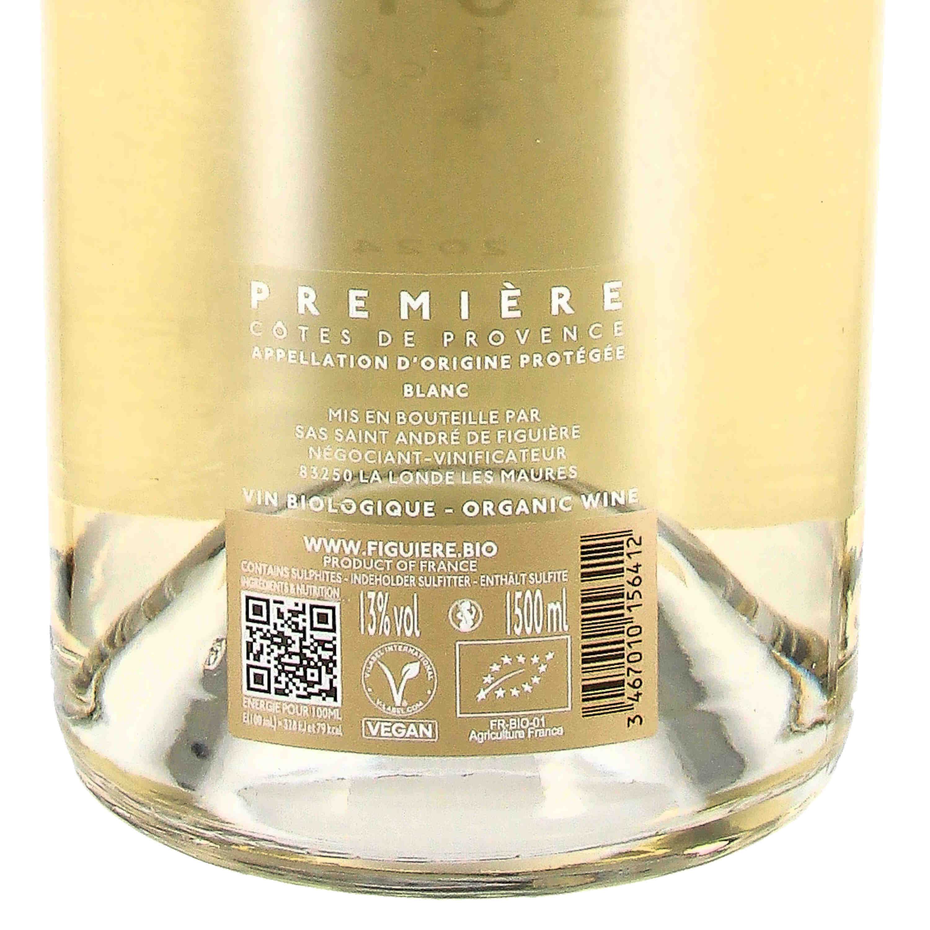 Première de Figuière blanc AOP Côtes de Provence 2024 (bio) - Magnum
