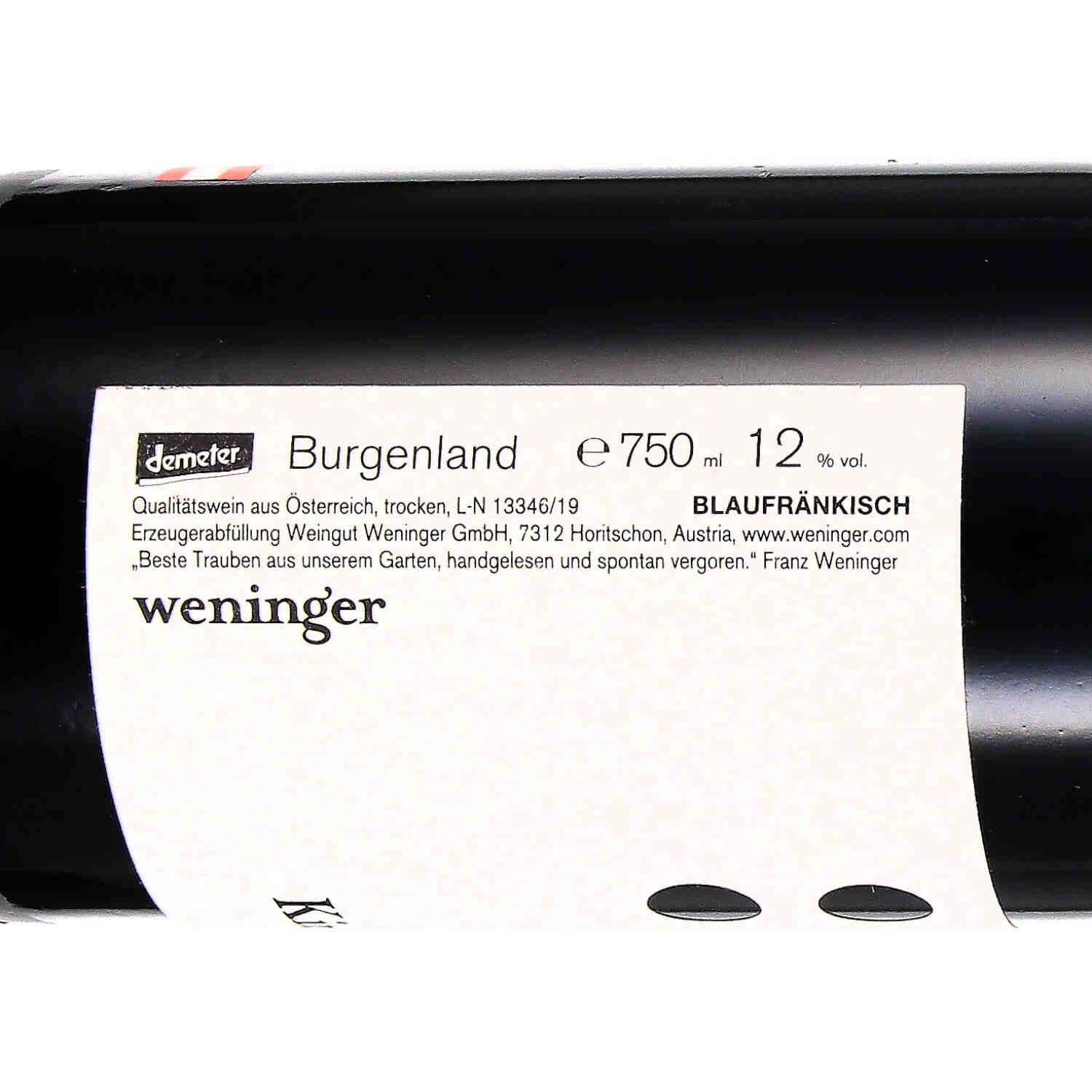 Blaufränkisch Kirchholz 2018 Qw (bio)