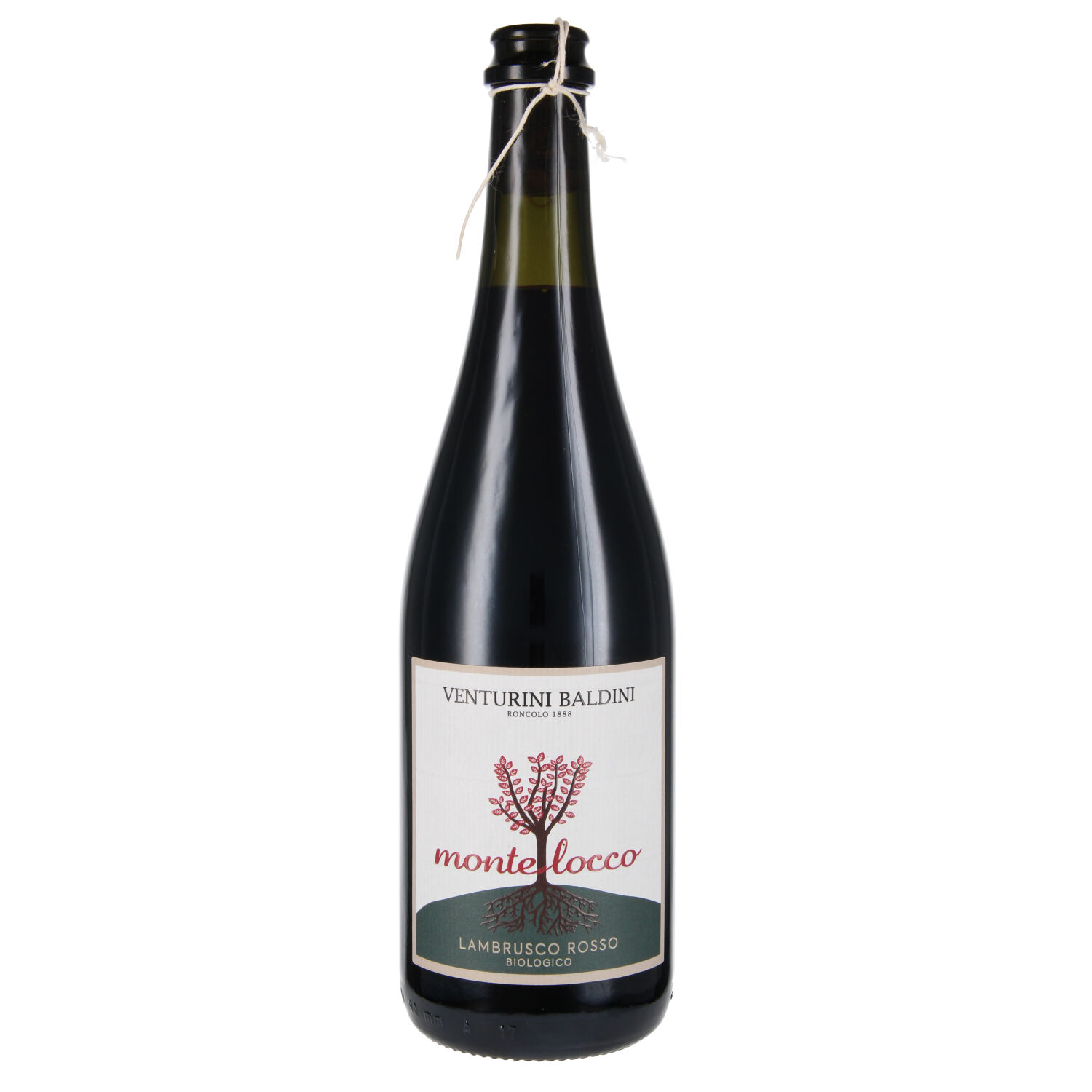 Montelocco Lambrusco frizzante Rosso semi-secco IGP Emilia (bio)