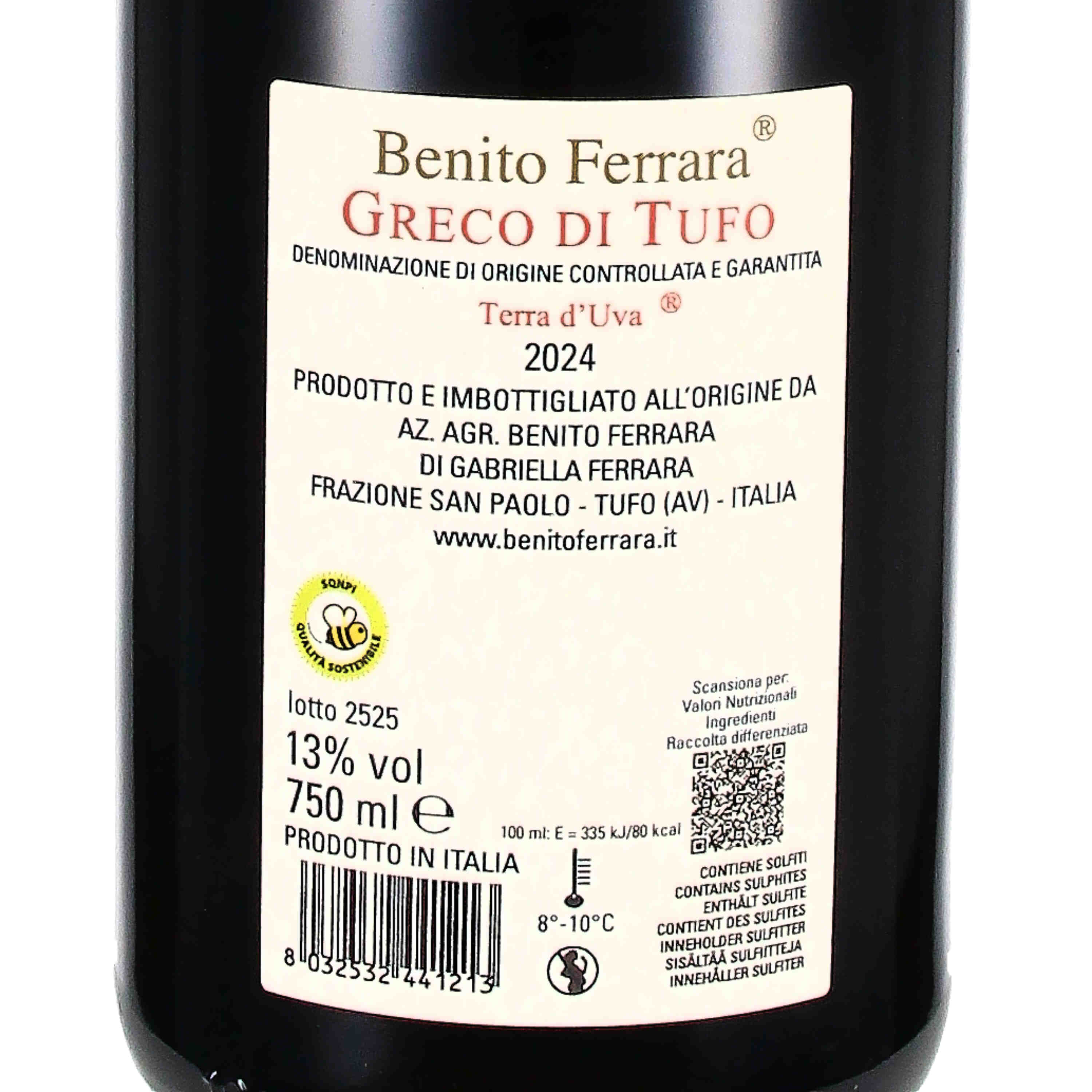 Greco di Tufo DOCG Terra d'Uva 2024