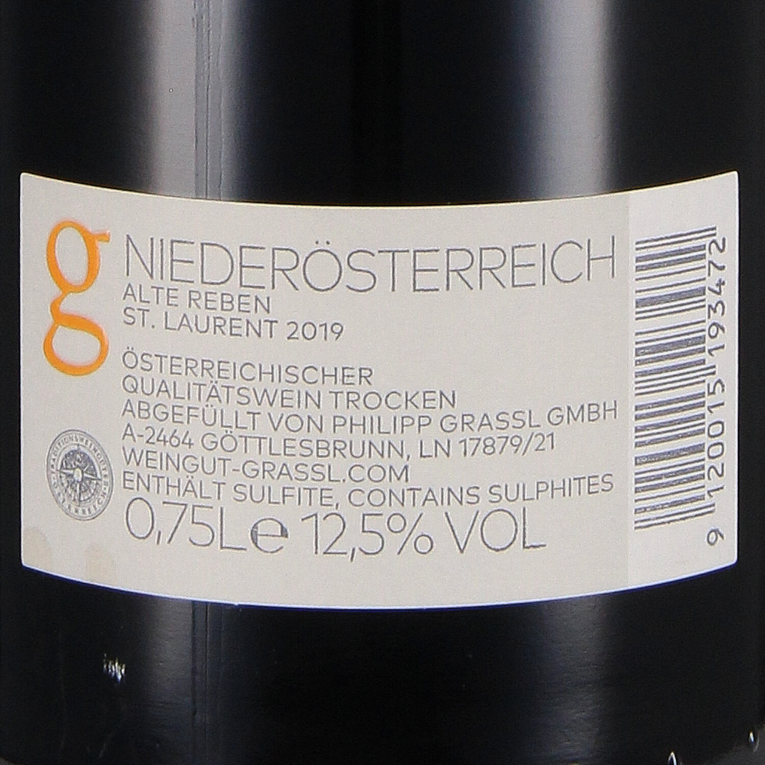 St. Laurent Alte Reben 2019, Qw