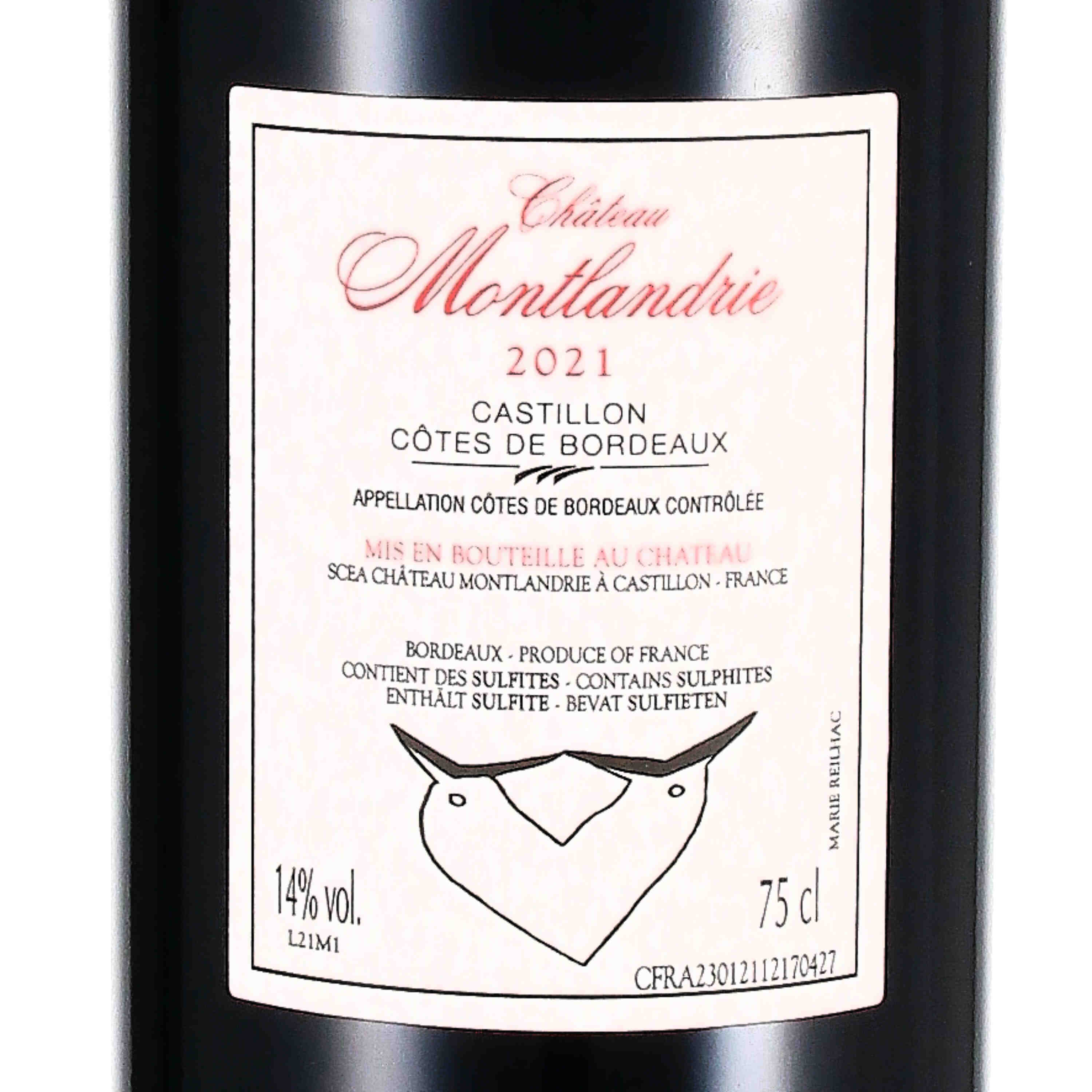 Château Montlandrie Castillon Côtes de Bordeaux AOC 2021
