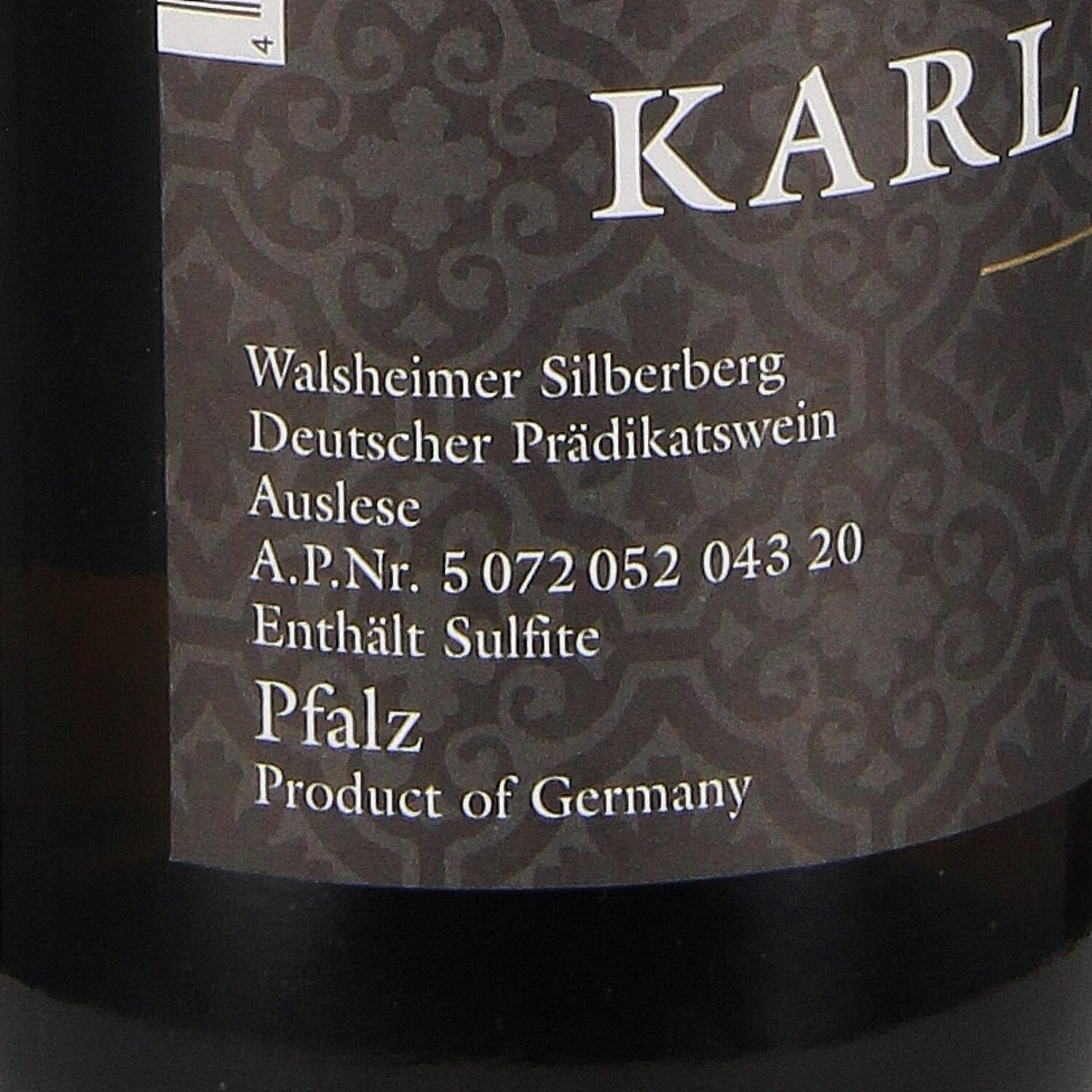 Riesling Auslese Walsheimer Silberberg edelsüß 2019 - halbe Flasche